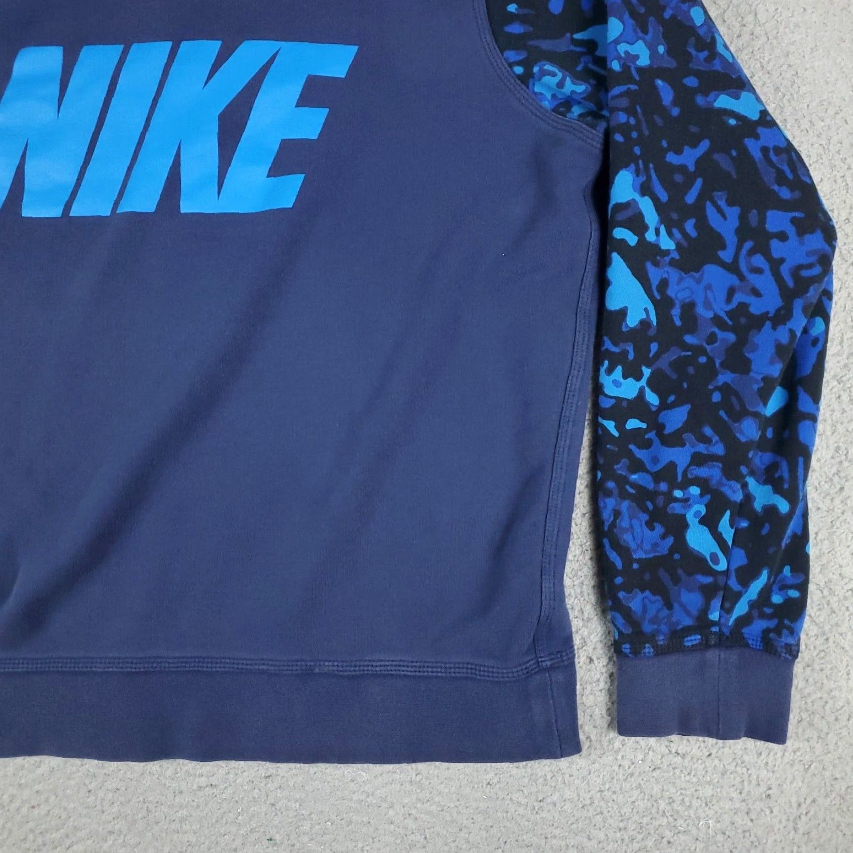 Nike Nike Camouflage Pullover Sweater Sweatshirt Blue XL Mens Size US XL / EU 56 / 4 - 4 Thumbnail