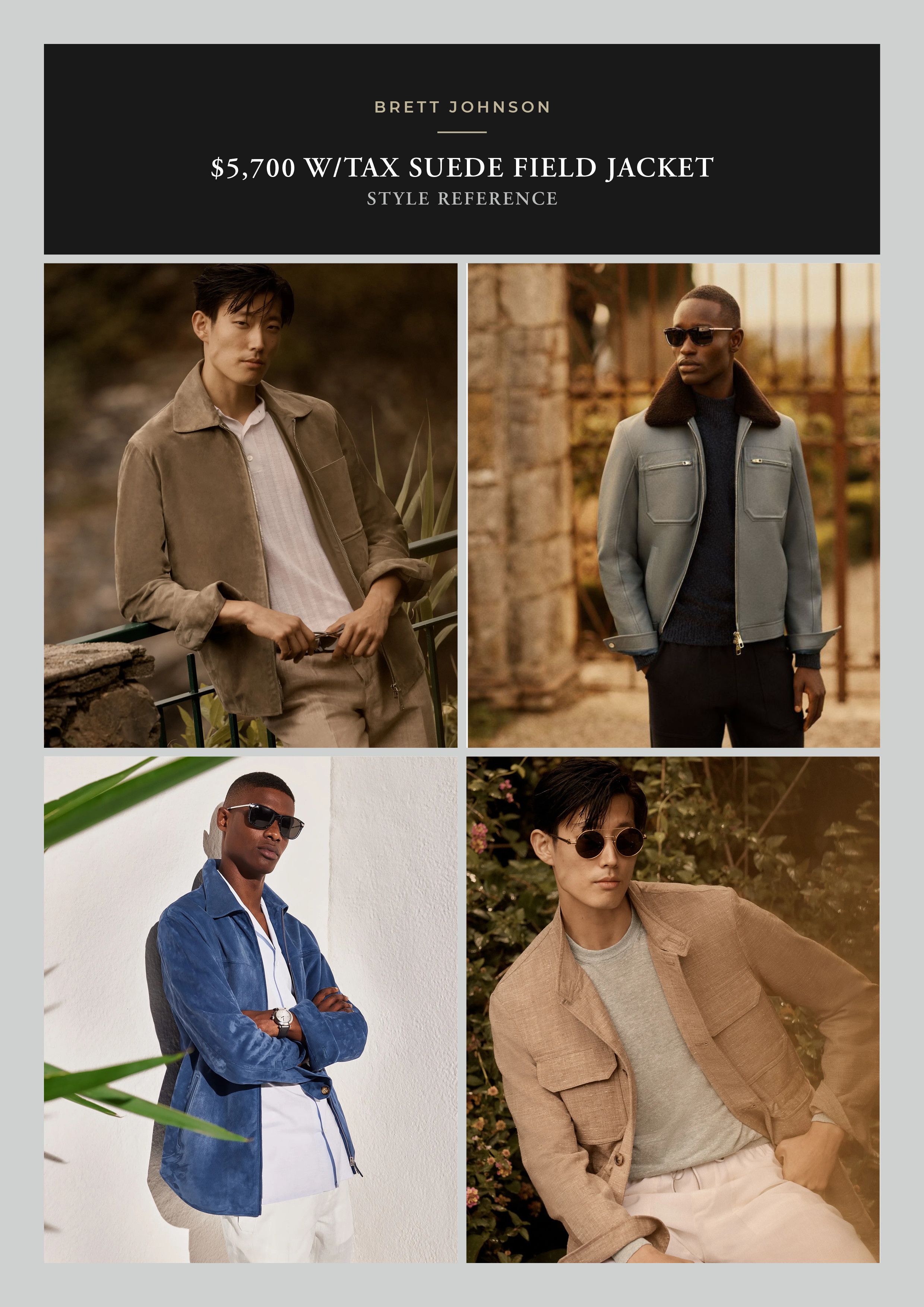 Other Best Dressed New Rare $5,700 w/tax Suede Field Jacket Size US L / EU 52-54 / 3 - 12 Thumbnail