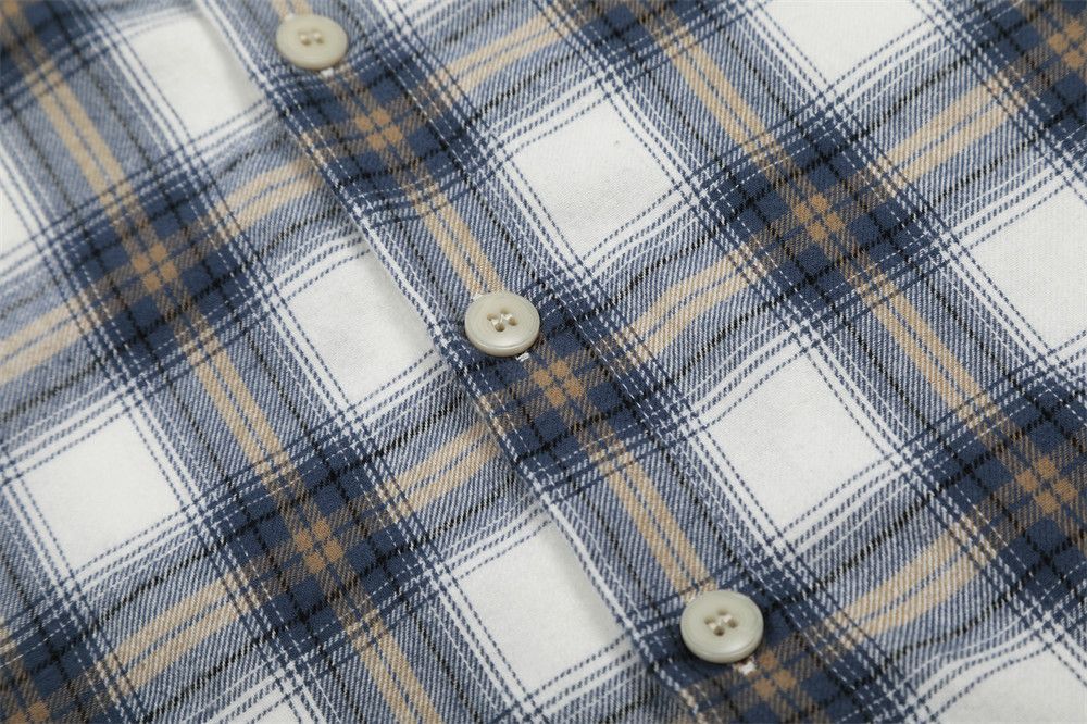 Japanese Brand × Vintage Men's retro loose casual lapel plaid shirt y2k Size US M / EU 48-50 / 2 - 4 Thumbnail