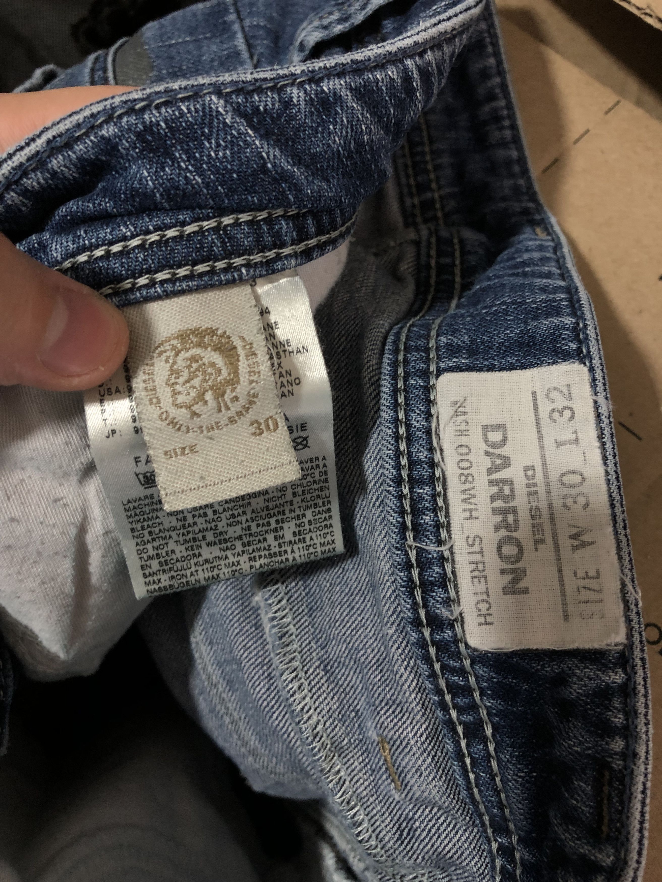 Diesel Diesel Darron Denim Jeans Pants Blue size 30x32 Size US 30 / EU 46 - 10 Thumbnail