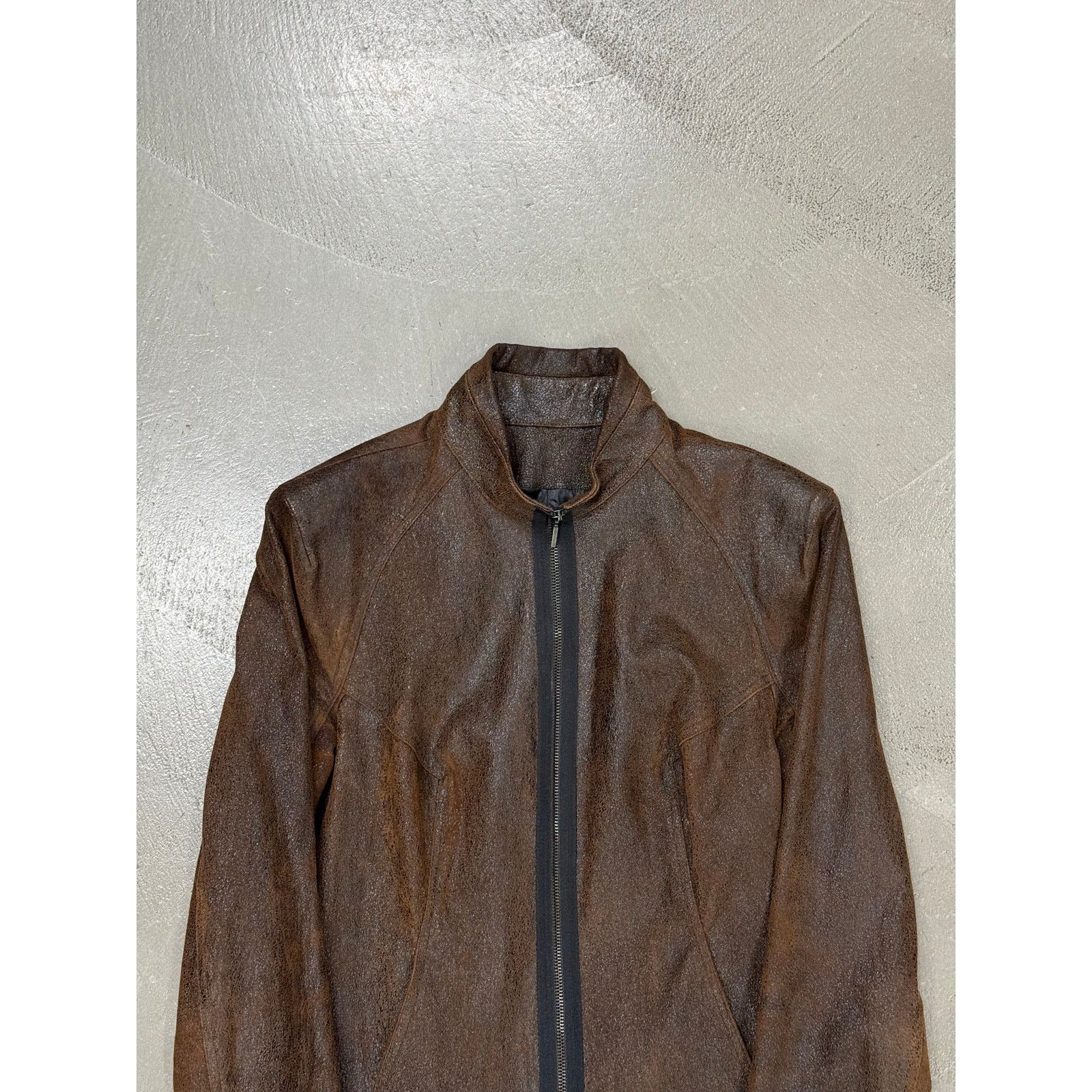 plein sud 2000s Plein Sud distressed leather jacket Size US XS / EU 42 / 0 - 3 Thumbnail