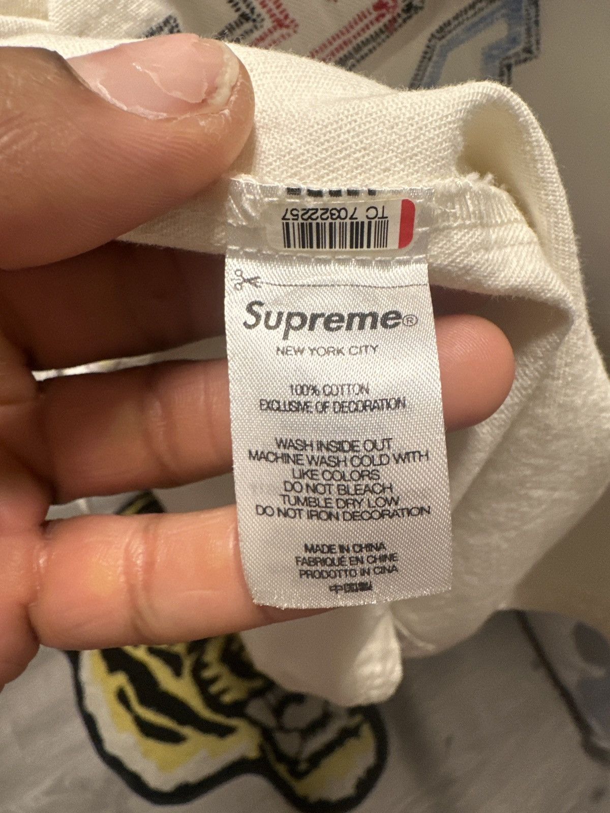 Supreme SUPREME DENIM BASEBALL JERSEY (White) Size US M / EU 48-50 / 2 - 5 Thumbnail