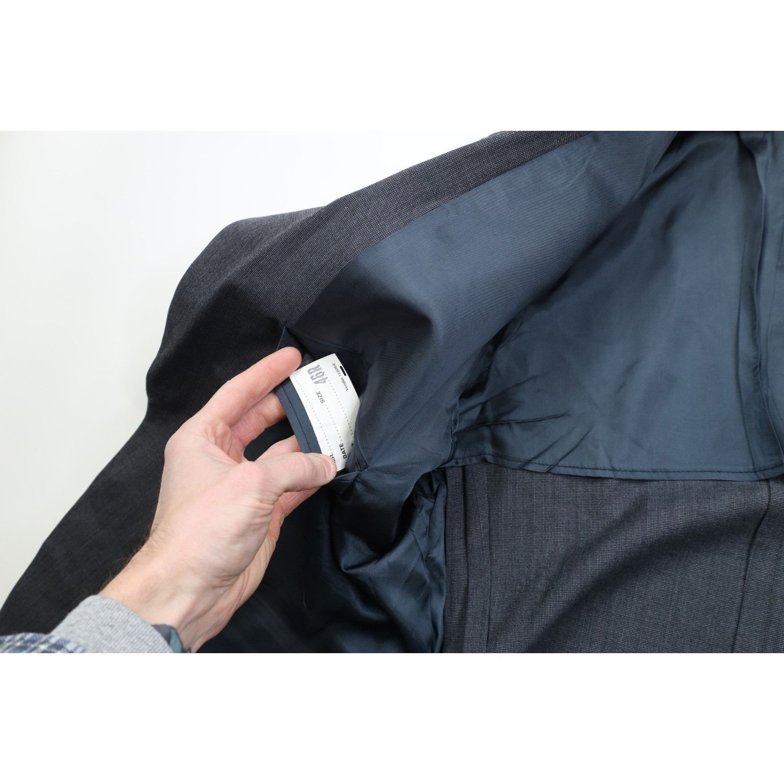 Vintage Vintage 70s Streetwear Wool 2 Piece Suit Wedding Gray Size 46R - 5 Thumbnail