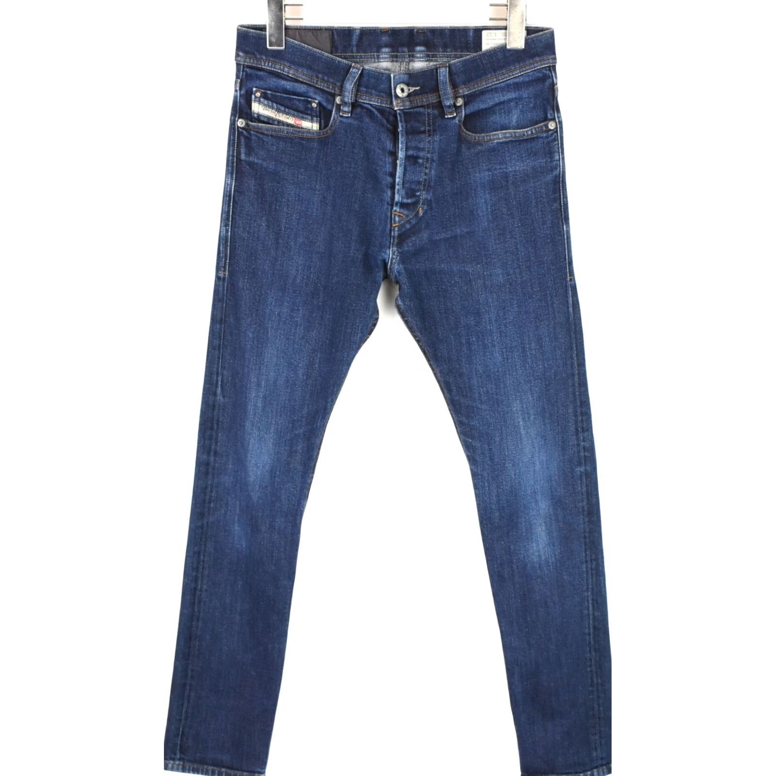 Diesel DIESEL Thepphar Slim-Carrot 064B Stretch Jeans Men Slim W28/L32 Blue, 98% Cotton, 2% Elastane, Slim Fit, Jeans, Regular Size, Logo, Faded Size US 28 / EU 44 - 2 Thumbnail