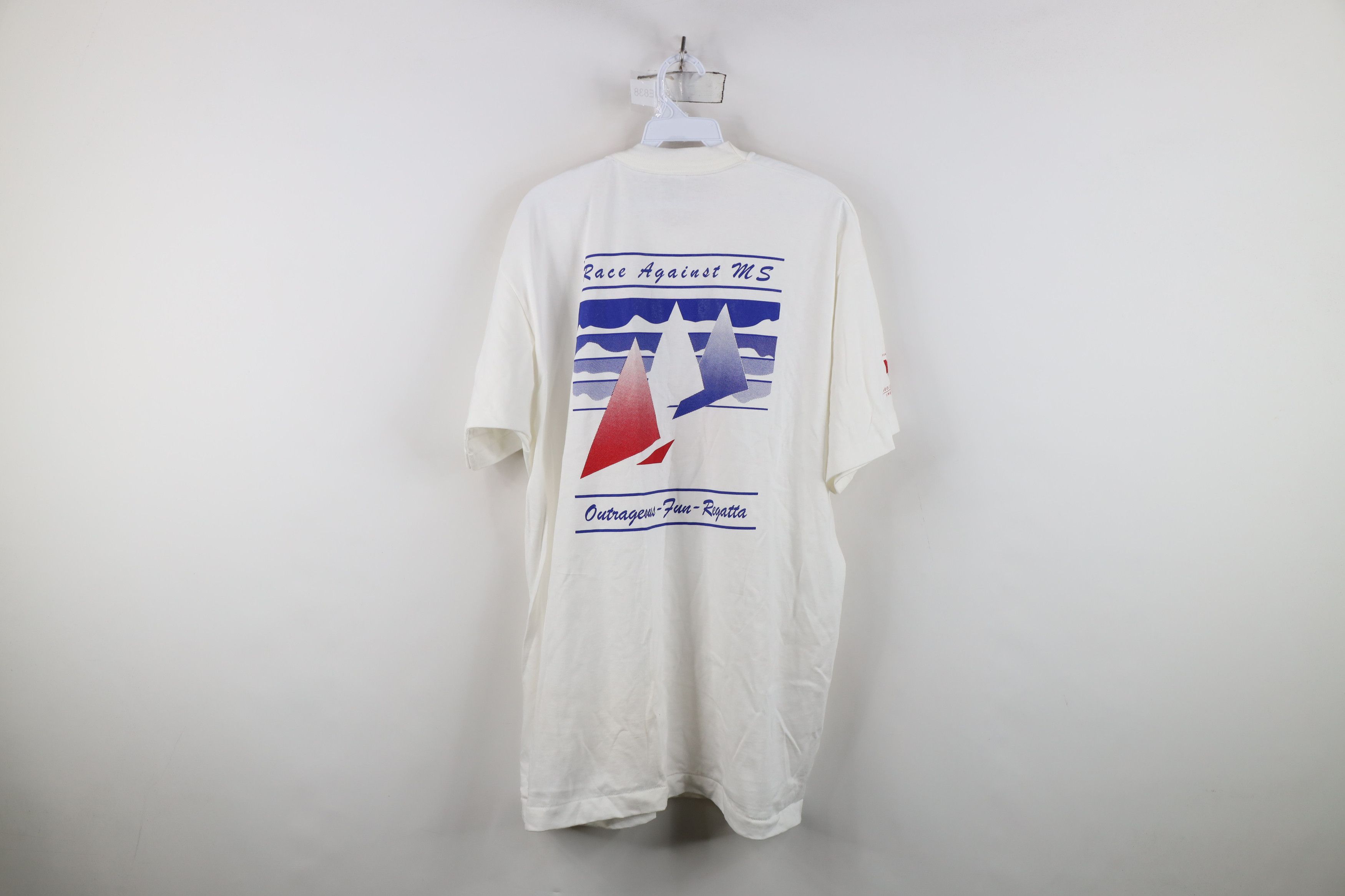 Vintage Vintage 90s 1996 Sclerosis MS Regatta Boat T-Shirt USA Size US XL / EU 56 / 4 - 13 Thumbnail