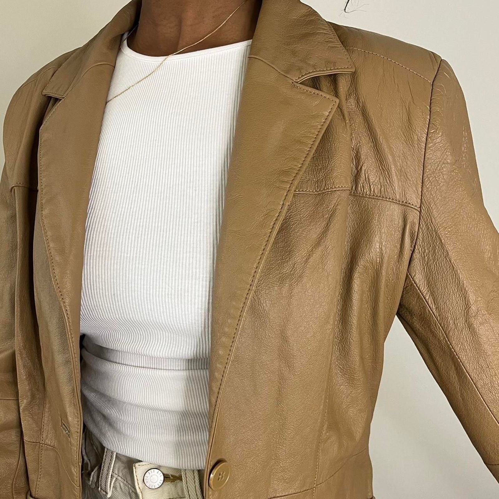 Other Vintage butter leather jacket Size M / US 6-8 / IT 42-44 - 3 Thumbnail