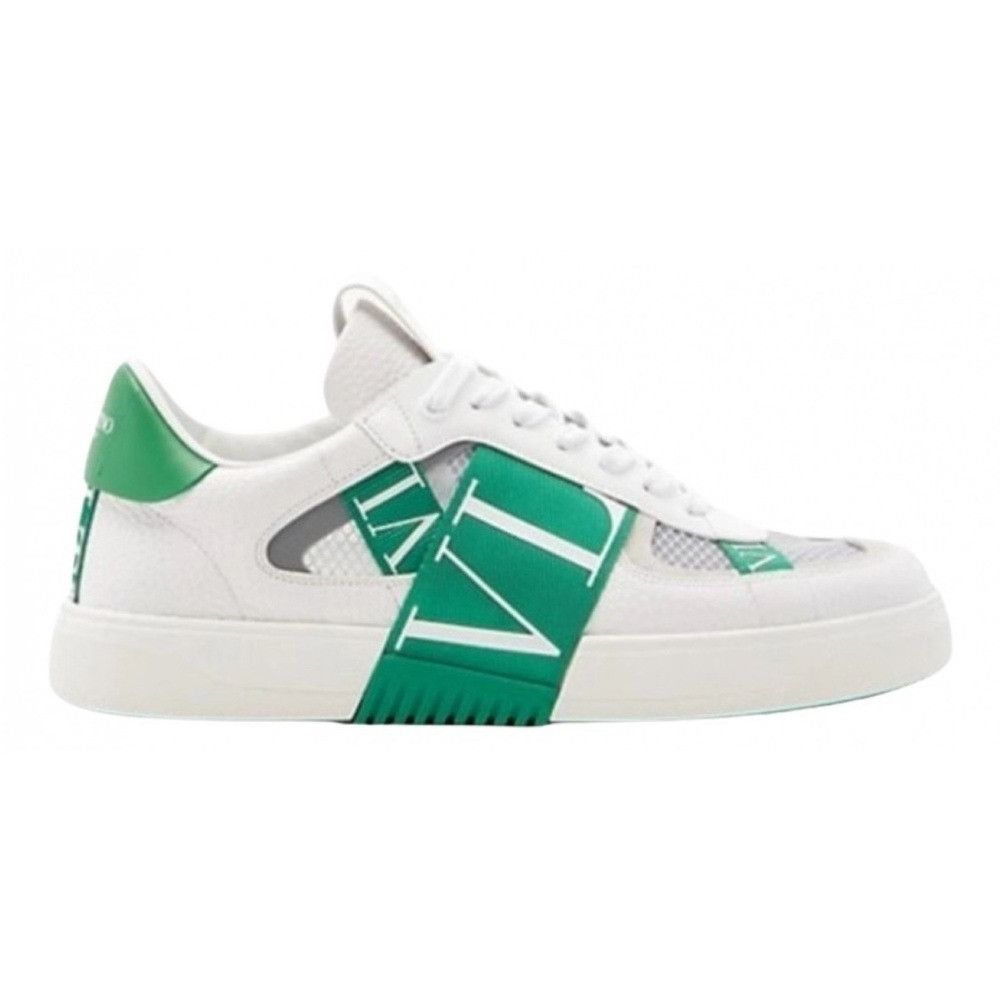 Valentino VL7N Leather Logo SneakersWhite Green Mens EU 41/U