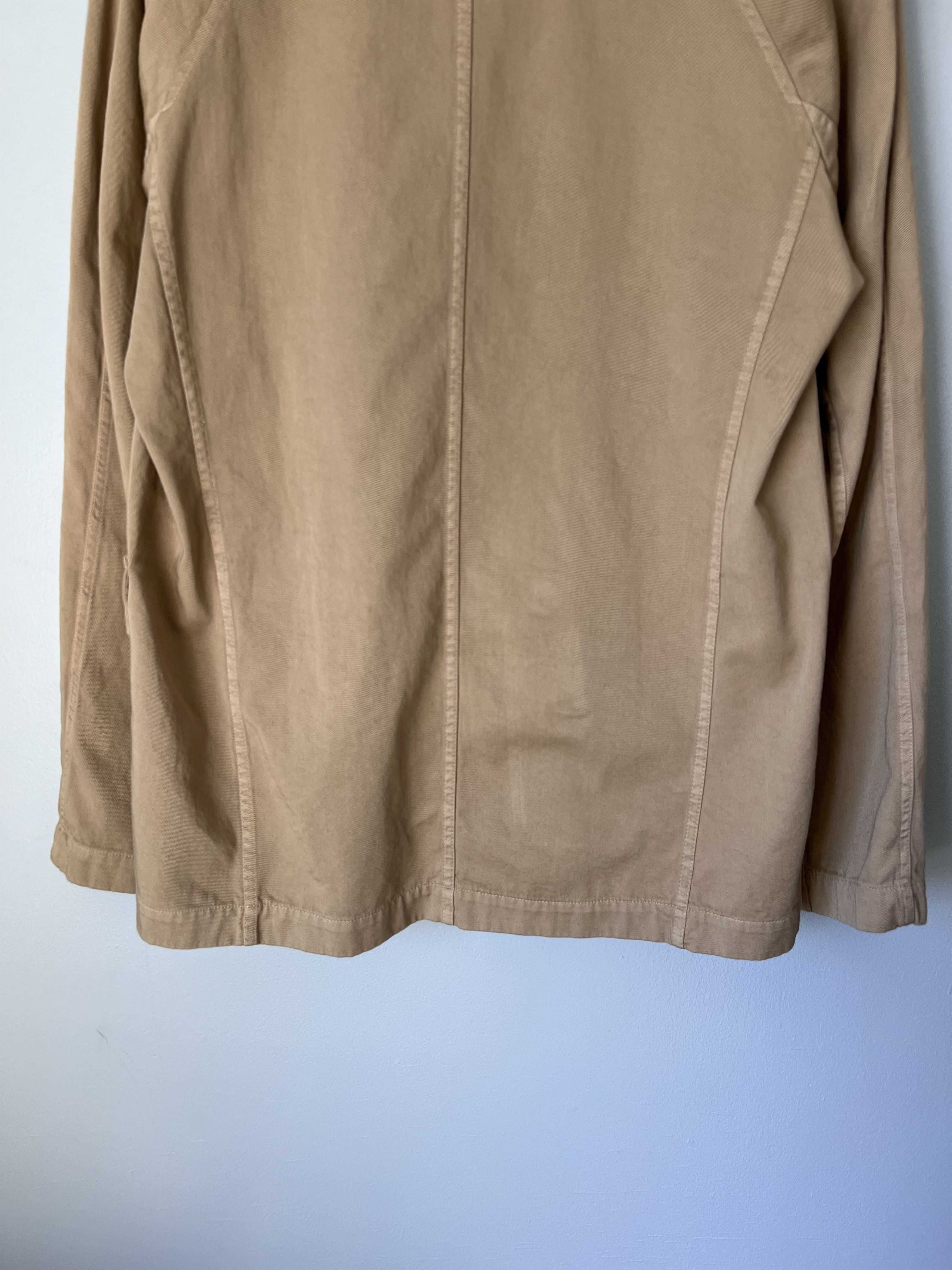 Dries Van Noten Dries Van Noten Bramptons Twill Jacket in Beige Size US M / EU 48-50 / 2 - 7 Thumbnail