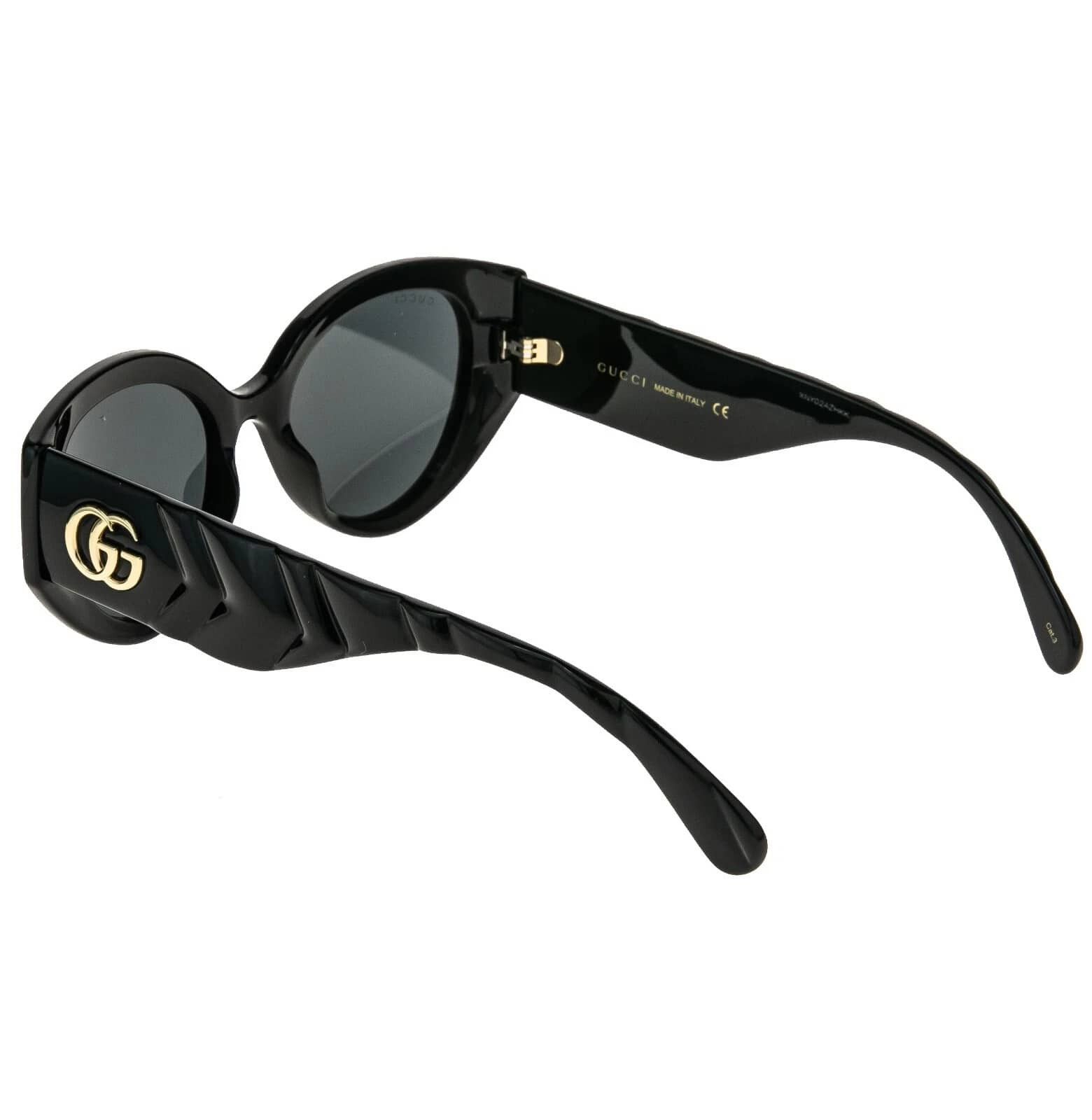 Gucci GUCCI GG0809S MATELASSE 0809 Black Quilted Chunky 001 Size ONE SIZE - 7 Thumbnail