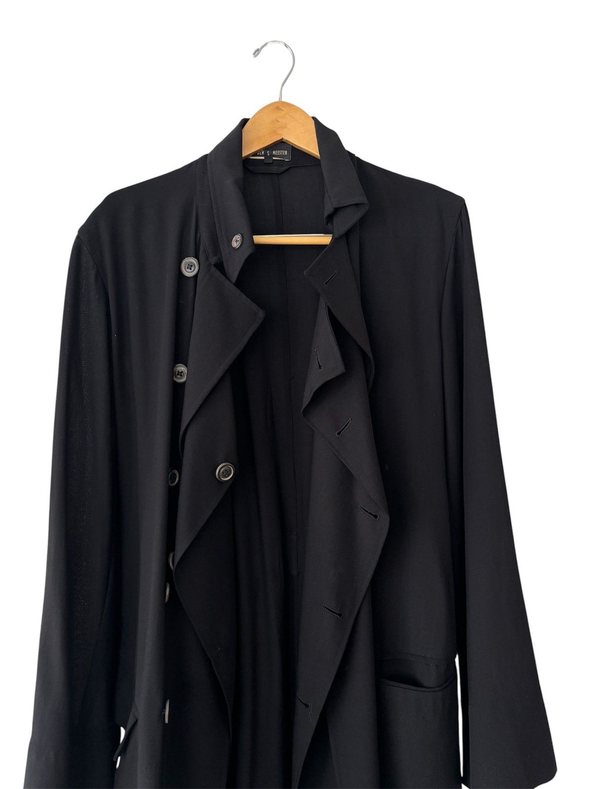 Ann Demeulemeester Ann Demeulemeester Draped Trench Coat Double Front Size US S / EU 44-46 / 1 - 3 Thumbnail