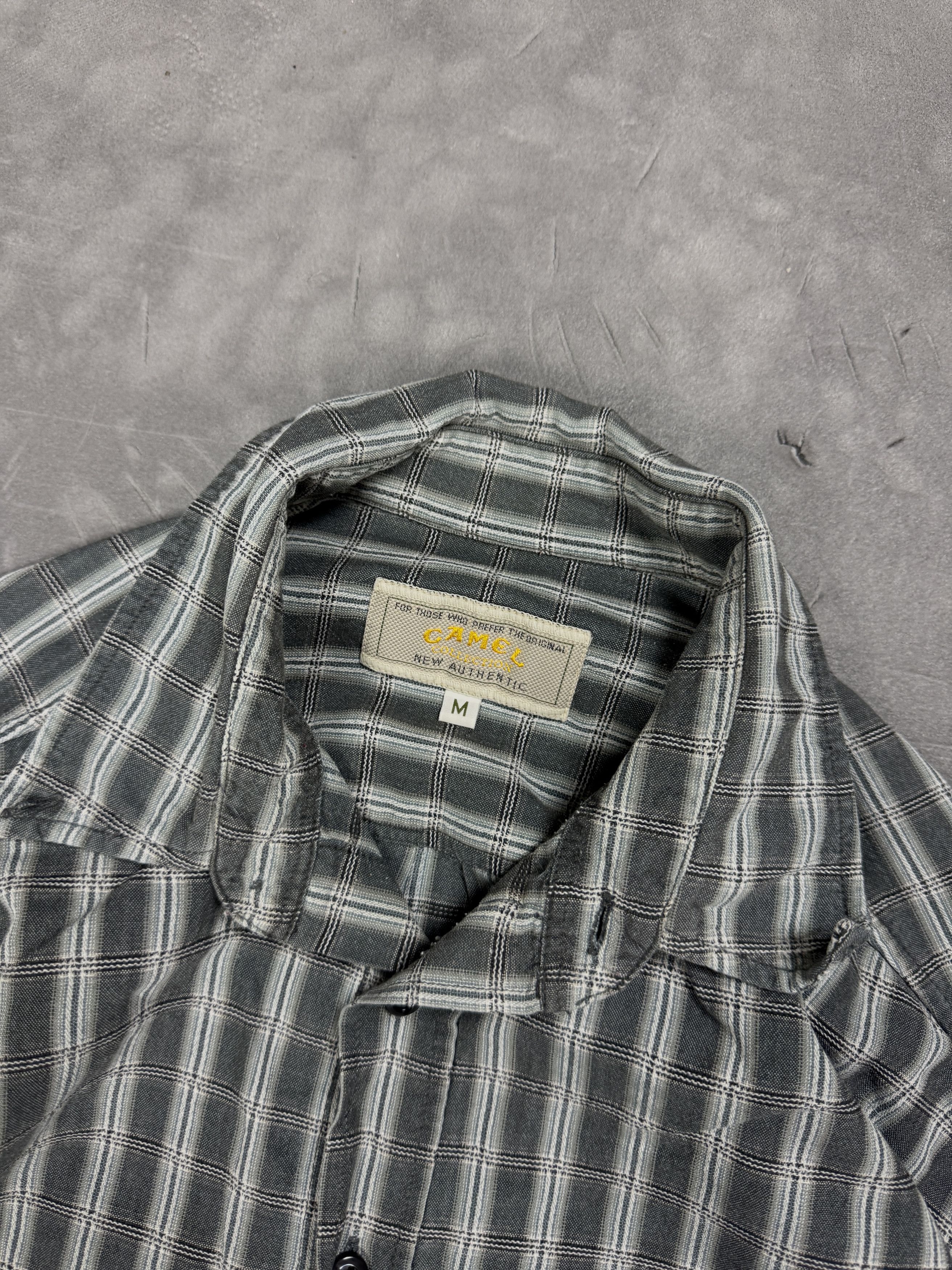 Camel × Vintage Vintage oversize striped shirt 90s 80s y2k boxy retro Size US L / EU 52-54 / 3 - 7 Thumbnail