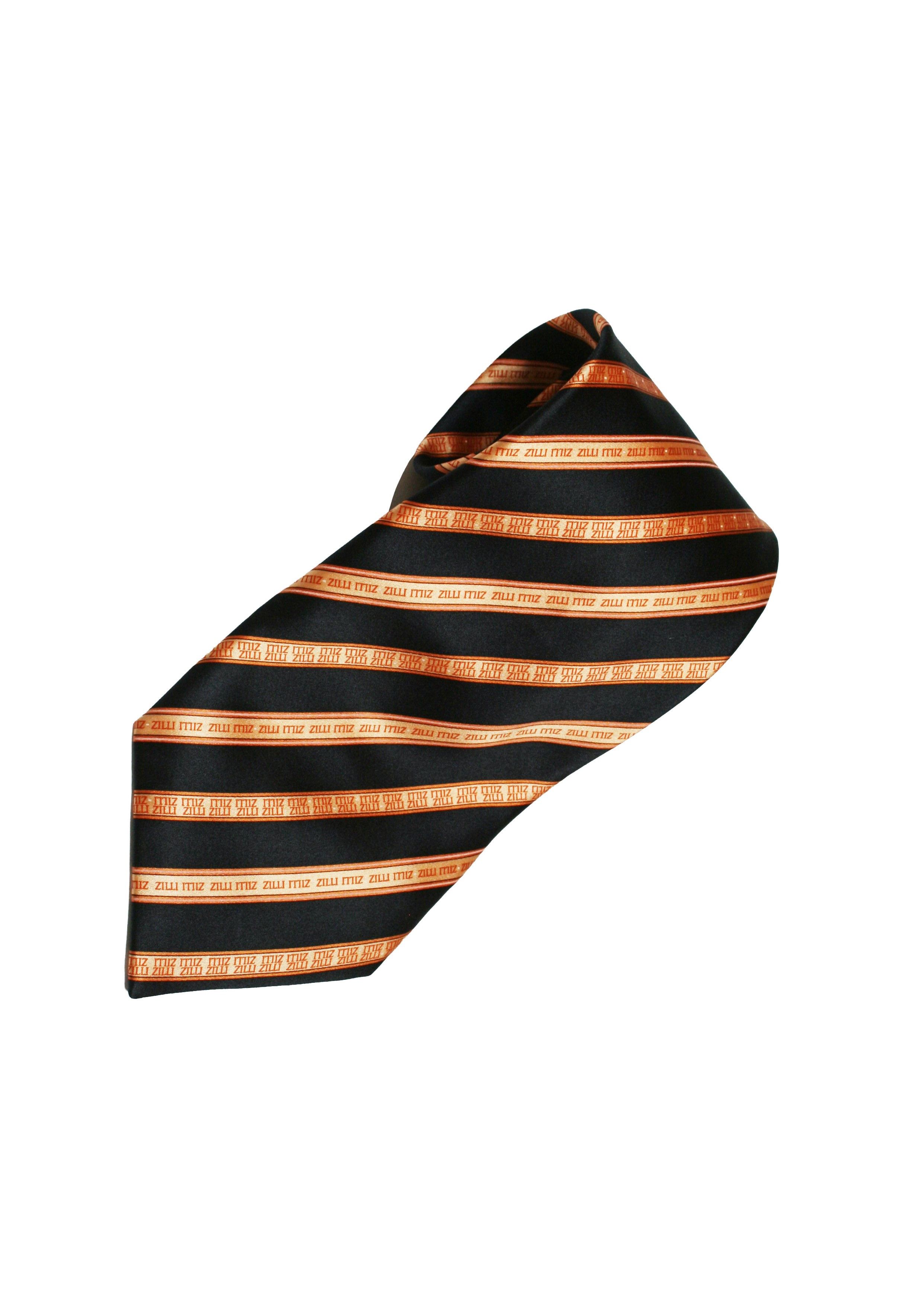 Zilli Striped Silk Tie Size ONE SIZE - 2 Thumbnail