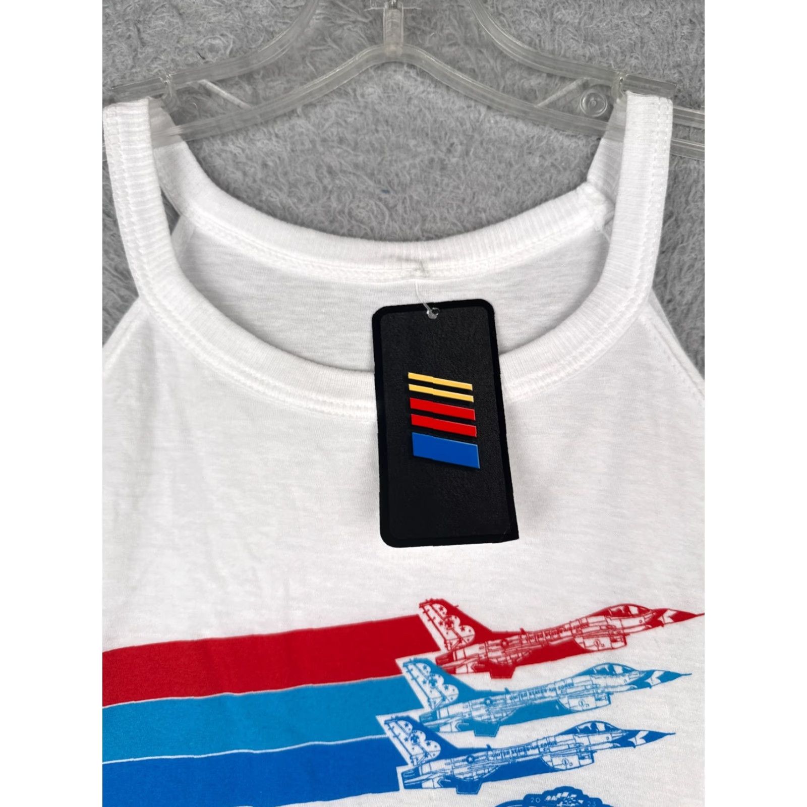 NASCAR Nascar Shirt Women Tank 2XL White Sleeveless Daytona 500 F-16 Thunderbirds Size XXL / US 16-18 / IT 52-54 - 7 Thumbnail