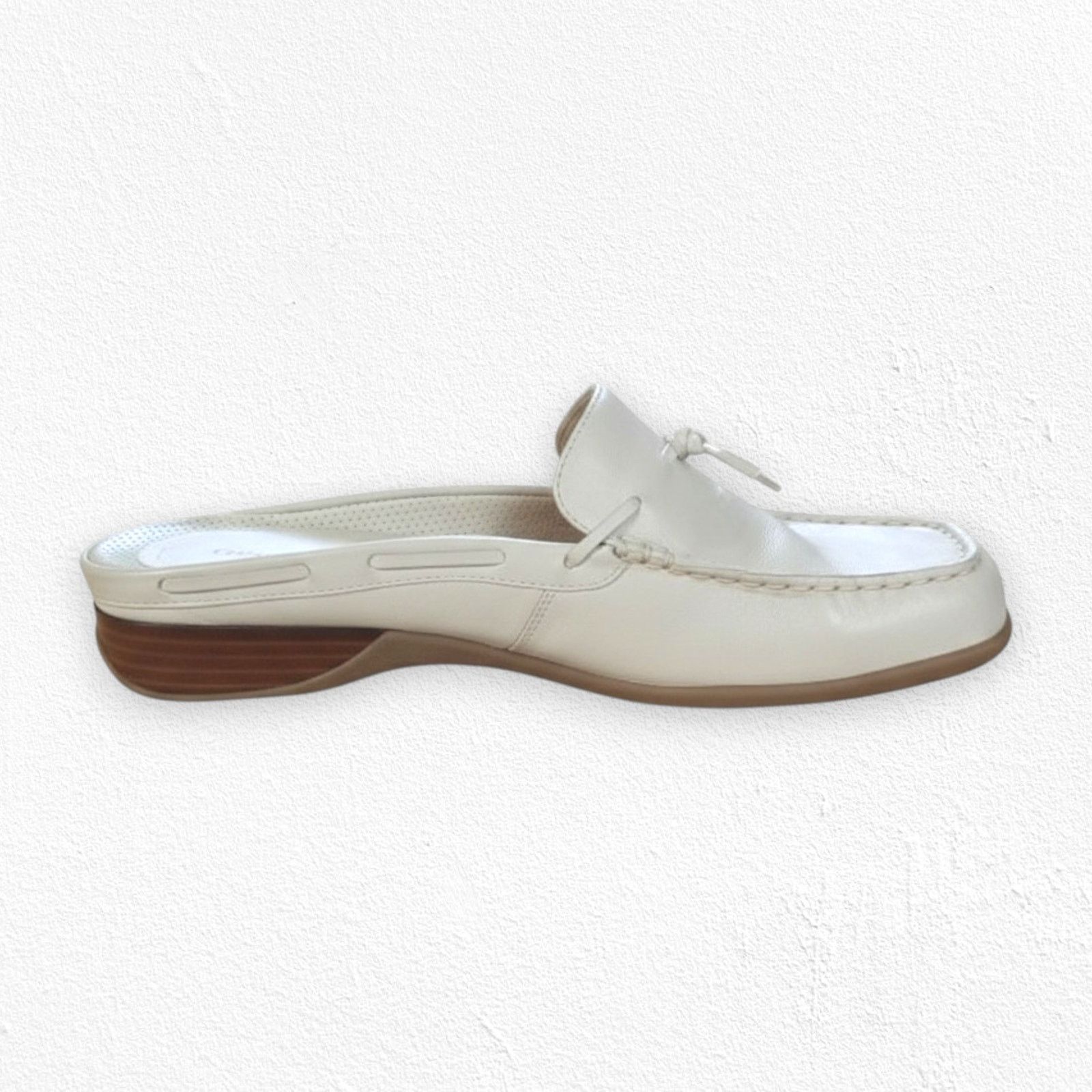 Other Y2K Natural Beige Slip On Square Toe Mule Loafer Size 9.5 Size US 9.5 / IT 39.5 - 12 Thumbnail