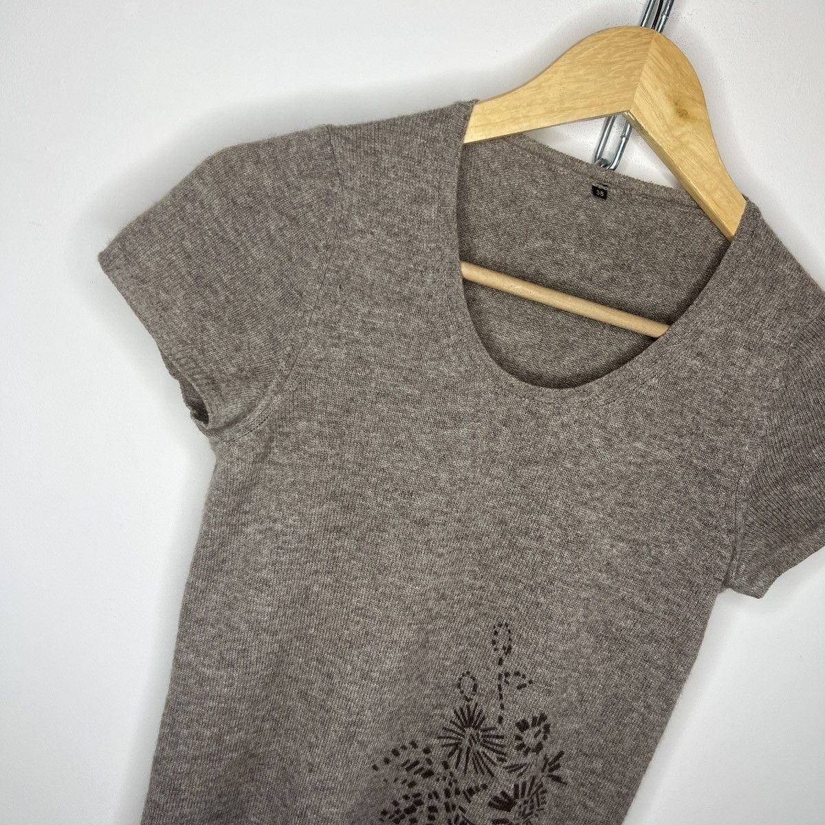 Loro Piana Loro Piana Cashmere Top Beige Brown Tshirt Size XS / US 0-2 / IT 36-38 - 3 Thumbnail