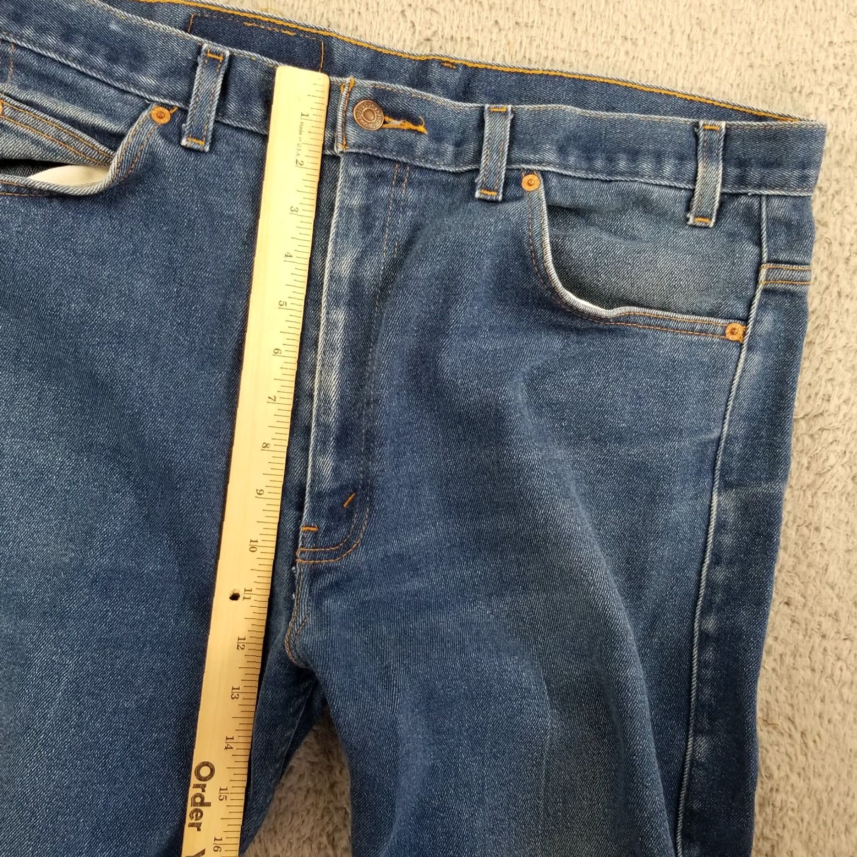 Levi's VINTAGE Levi's 517 Jeans Men's 36x29 Bootcut Denim Dark Blue Southwestern Y2K Size US 36 / EU 52 - 5 Thumbnail