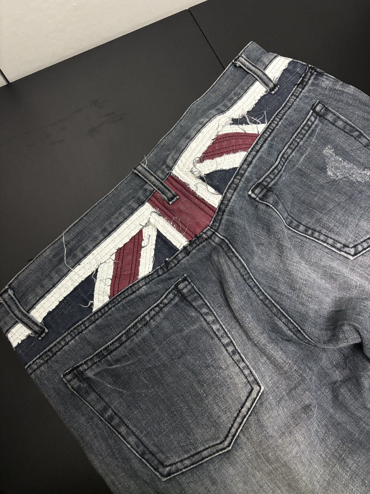 semanticdesign Semanticdesign Distressed Acid Wash Punk Denim Size US 33 - 6 Thumbnail