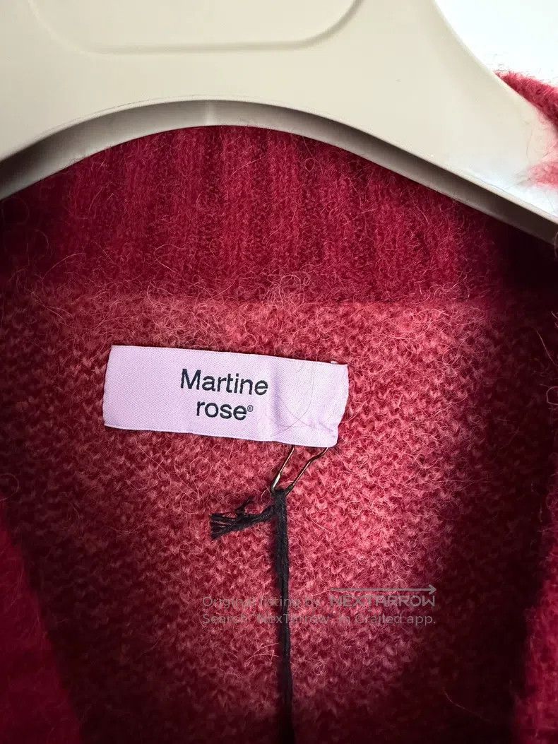 Martine Rose Martine Rose Red Mohair Sweater Size S / US 4 / IT 40 - 3 Thumbnail