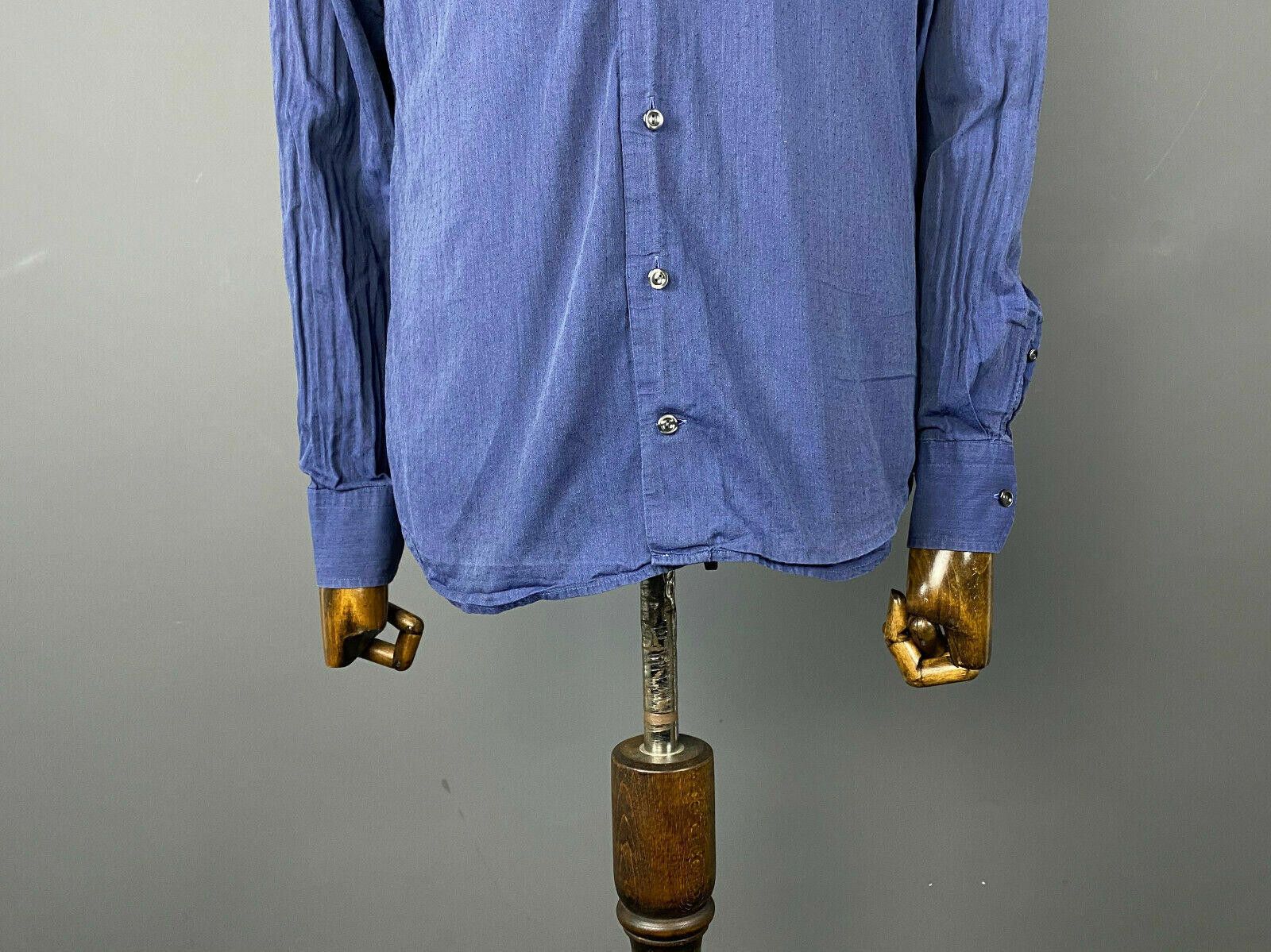 Eton Men ETON Slim Fit Blue Long Sleeve Button Up Shirt Size 41 Size US M / EU 48-50 / 2 - 3 Thumbnail