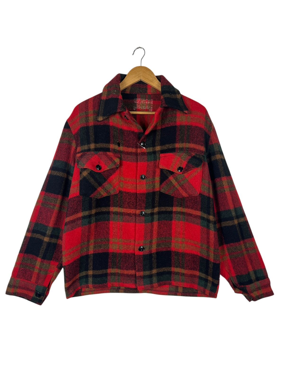 Vintage 50s Vintage wool plaid cpo shirt Jacket Size US M / EU 48-50 / 2 - 2 Thumbnail