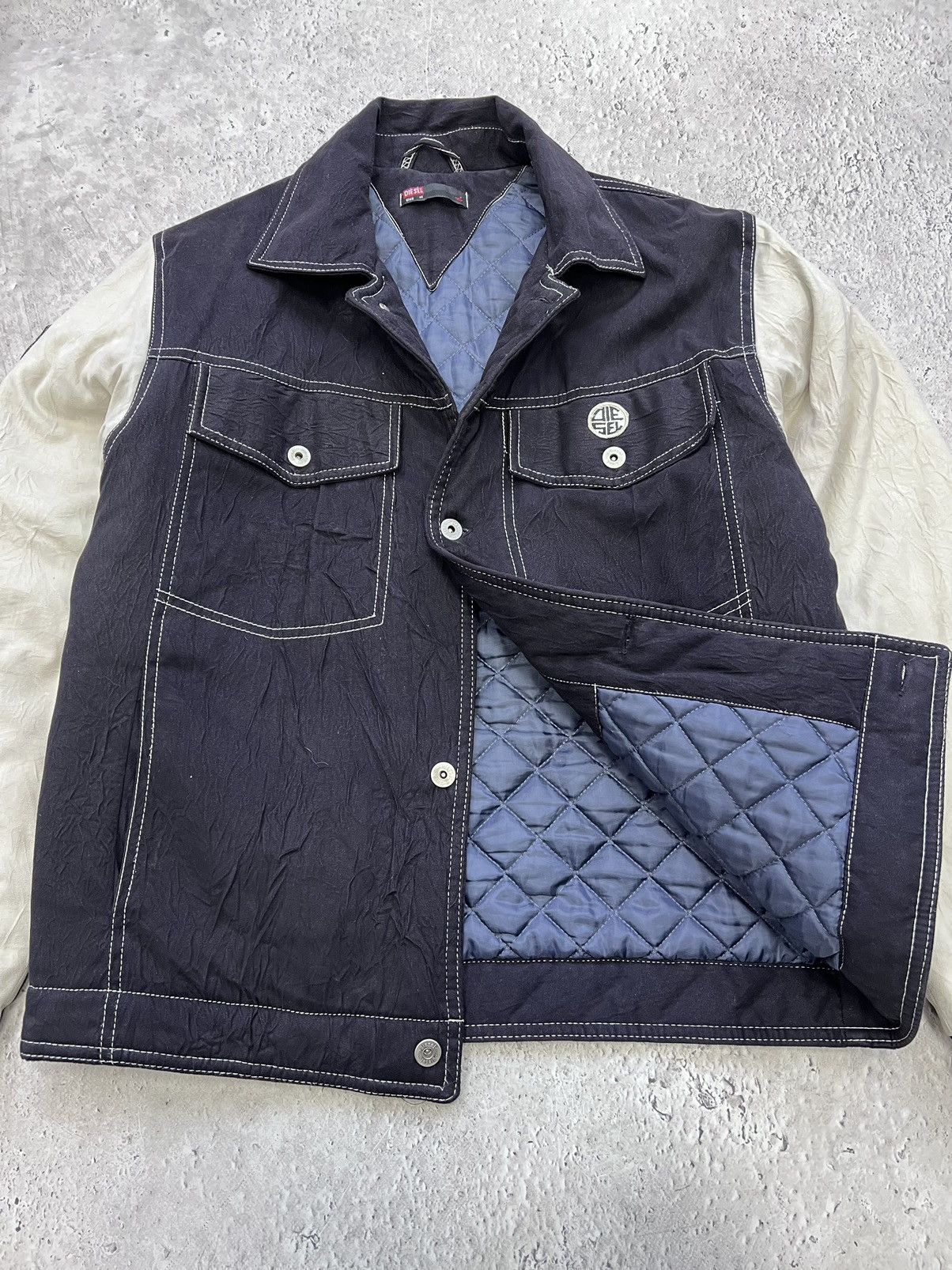 Diesel × Vintage VINTAGE VARSITY Y2K BOMBER JACKET DIESEL Size US L / EU 52-54 / 3 - 8 Thumbnail