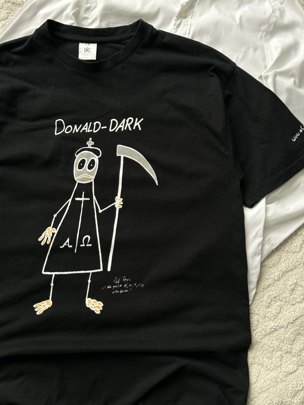Japanese Brand Alf Poier Shirt Donald Dark tee vintage large anarchy Size US L / EU 52-54 / 3 - 3 Thumbnail