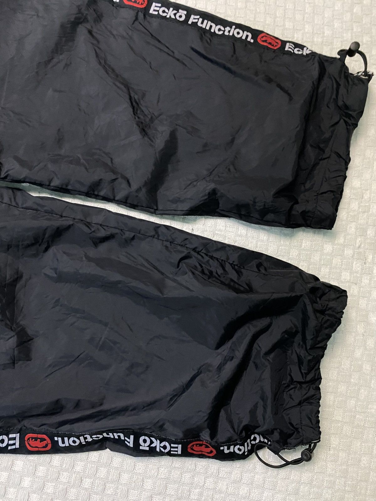 Ecko Unltd. 💥 VINTAGE ECKO 90S BAGGY WIDE LEG SWOOSH TRACK PANTS Y2K Size US 28 / EU 44 - 7 Thumbnail