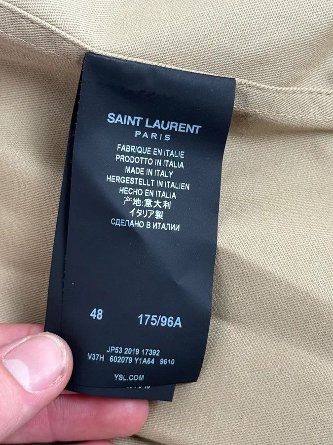 Saint Laurent Paris SS2020 Saint Laurent Beige Classy Jacket Size US M / EU 48-50 / 2 - 12 Thumbnail