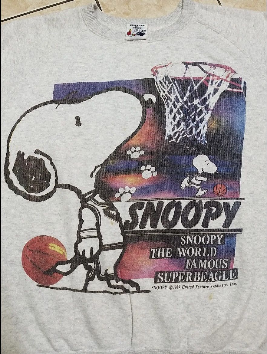 Vintage VINTAGE 80'S SNOOPY BASKETBALL 1989 PULLOVER SWEATSHIRT Size US S / EU 44-46 / 1 - 3 Thumbnail