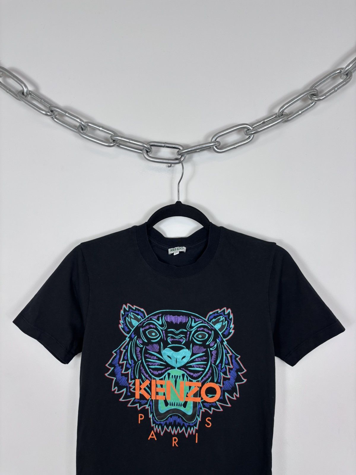Kenzo Kenzo Paris Men’s Big Tiger Print Logo Black T-Shirt Tee Size US XS / EU 42 / 0 - 2 Thumbnail