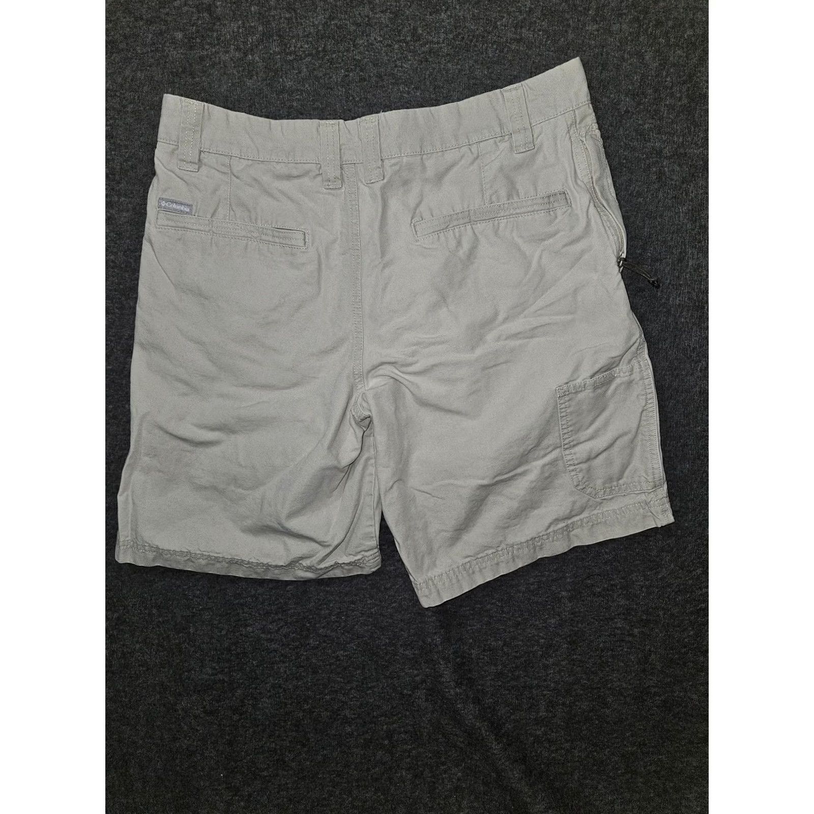 Vintage Columbia Cargo Shorts Mens 34 Beige Cotton Chino Pockets Casual Hiking Outdoor Size US 34 / EU 50 - 6 Thumbnail