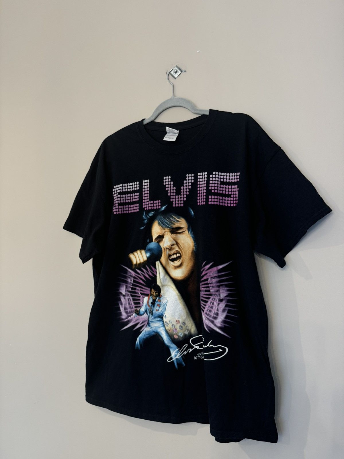 Band Tees Elvis Presley vintage t shirt singer y2k 90s rare Size US XL / EU 56 / 4 - 2 Thumbnail