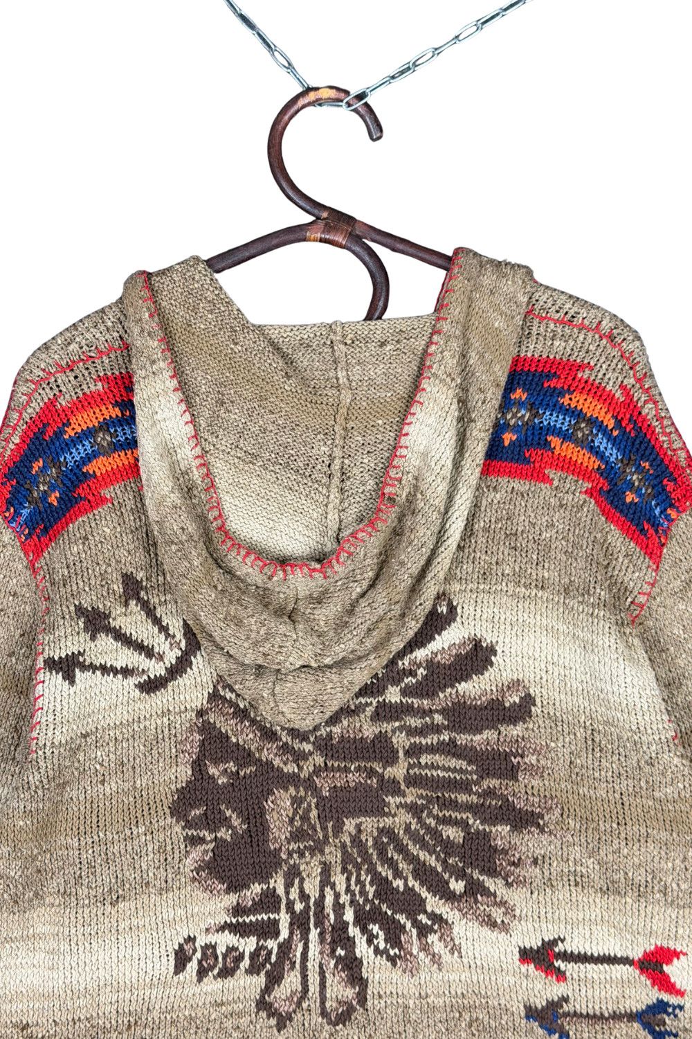 Polo Ralph Lauren Polo Ralph Lauren FW03 Southwestern Hand Knit Chief Hoodie Size US M / EU 48-50 / 2 - 9 Thumbnail