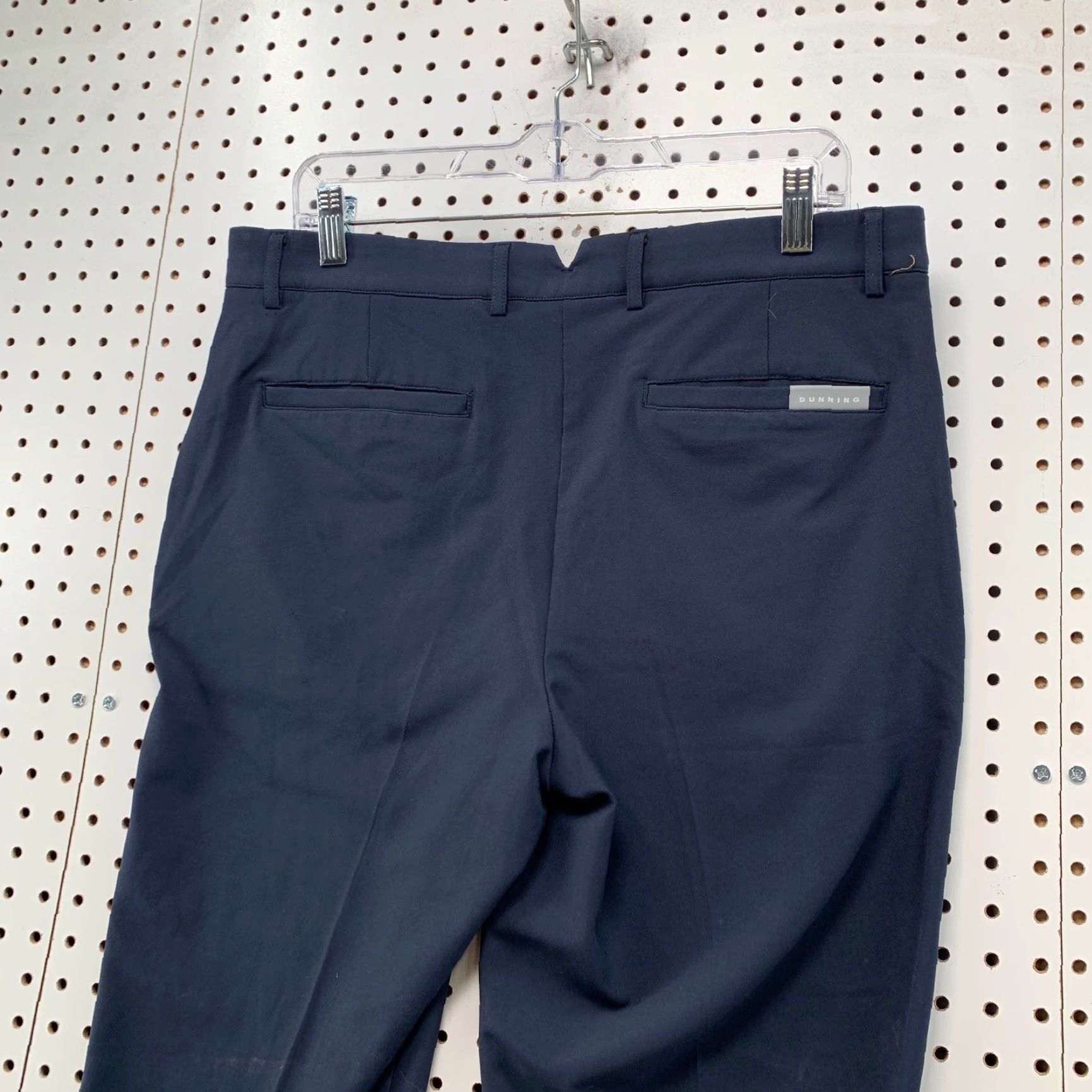 Vintage Dunning Golf Chino Pants Mens Size 34/30 Navy Blue Performance Preppy Fit 35x30 Size US 34 / EU 50 - 7 Thumbnail
