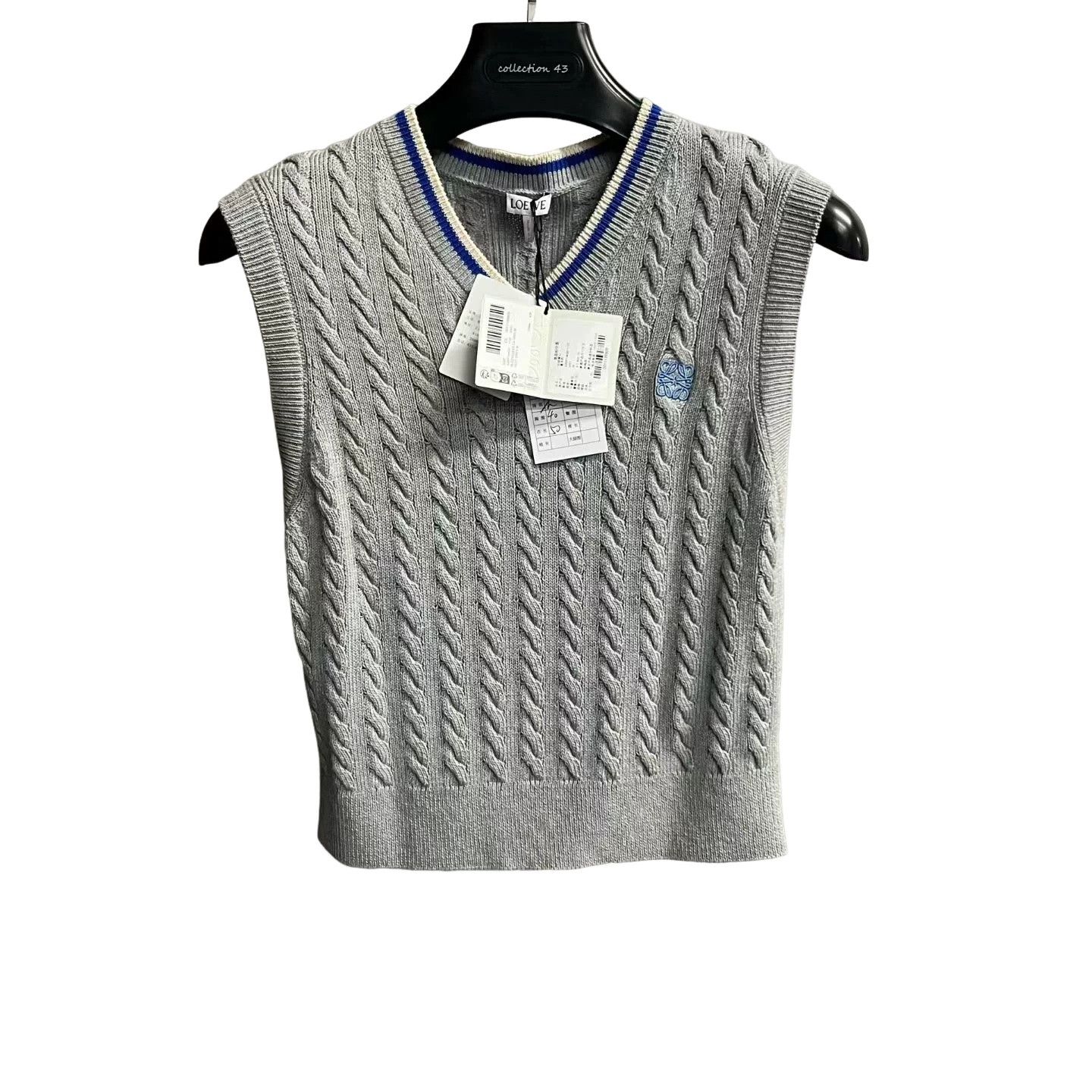 Loewe Loewe Cable Knit Striped V-Neck Vest Size M Size US M / EU 48-50 / 2 - 1 Thumbnail
