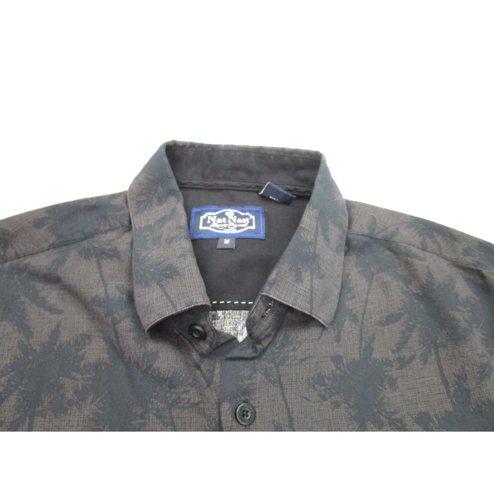 Nat Nast VINTAGE Nat Nast Shirt Mens M Black Brown Silk Floral Palm Leaf Hawaiian Camp Size US M / EU 48-50 / 2 - 3 Thumbnail
