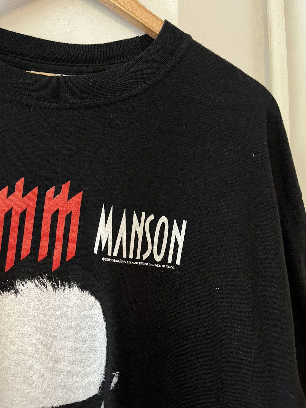 Band Tees × Vintage 2003 Marilyn Manson Tee Size US XL / EU 56 / 4 - 2 Thumbnail