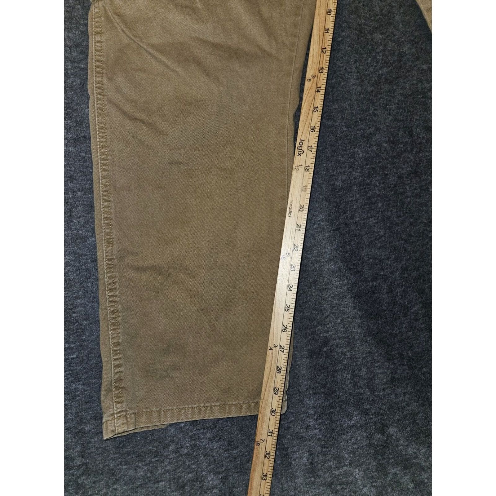 Wrangler Wrangler Cargo Pants Men's 40x32 Dark Khaki Casual Workwear Western Pants Cargo Pocket Beige Size 40 Regular Inseam 30 Men's Wrangler Size US 40 / EU 56 - 6 Thumbnail