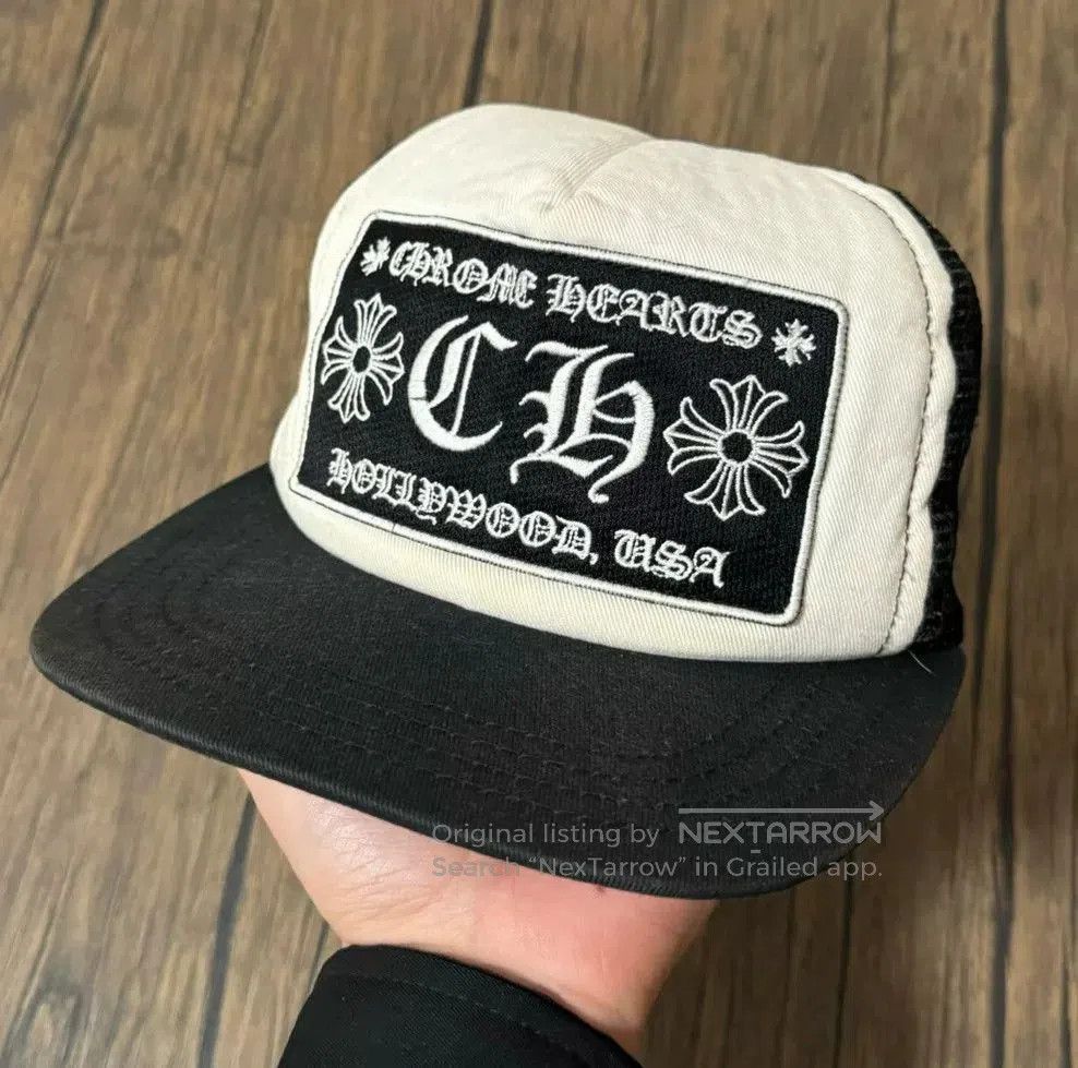 Chrome Hearts chrome hearts black and white trucker cap. Size ONE SIZE - 1 Thumbnail