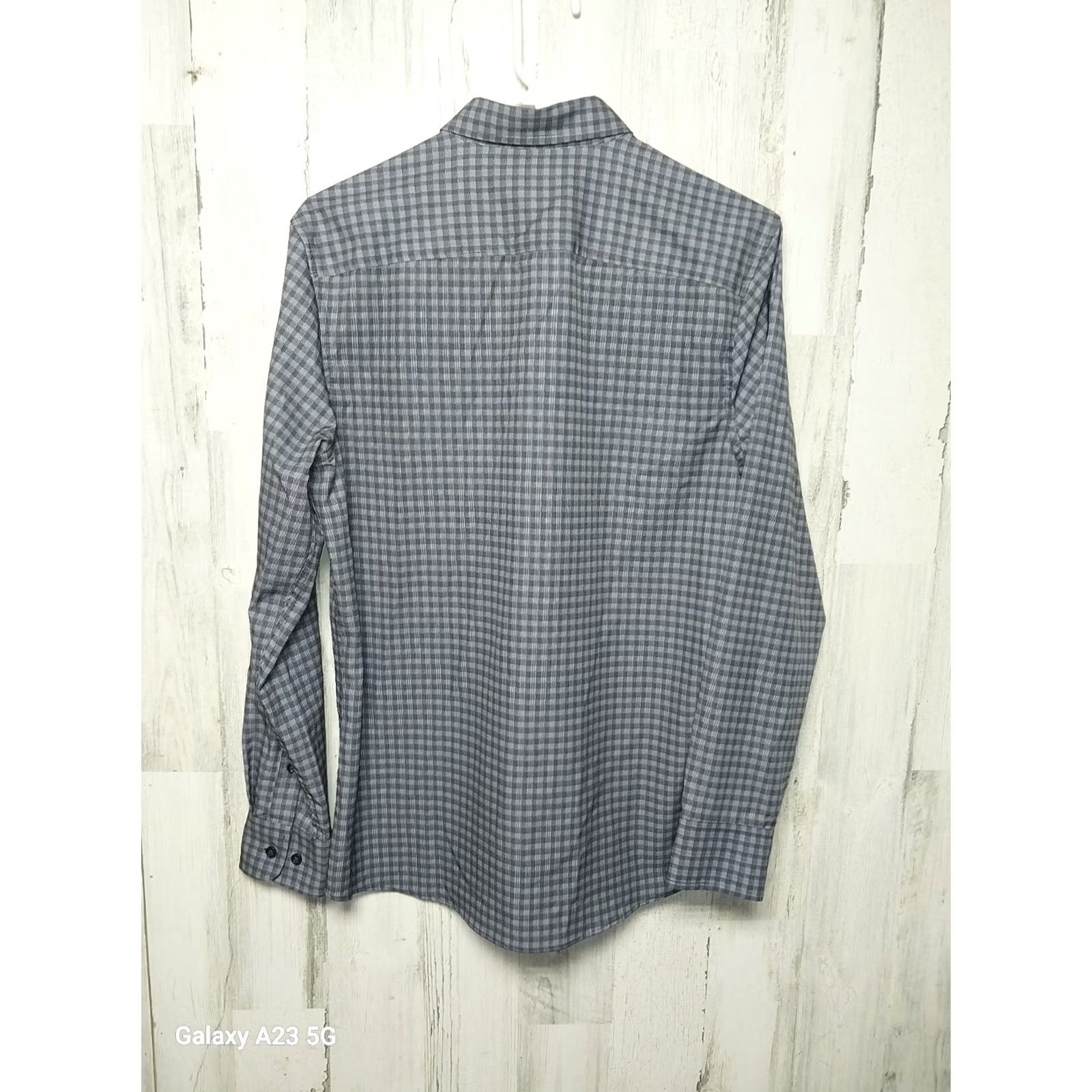 Nordstrom Nordstrom Shirt Men Medium Blue Check Button-Down Collared 30in Regular Fit Shirt Size US M / EU 48-50 / 2 - 3 Thumbnail