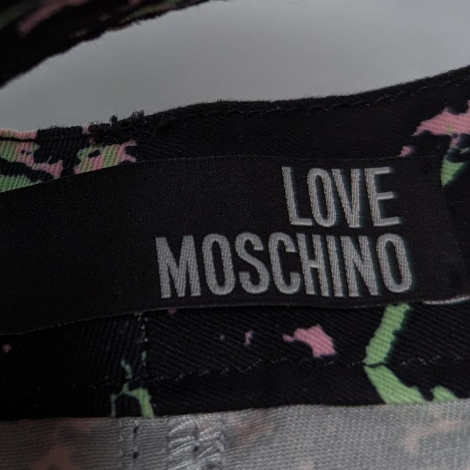 Love Moschino Love Moschino Black And Neon Splatter Print Mini Skirt Size 27" / US 4 / IT 40 - 4 Thumbnail
