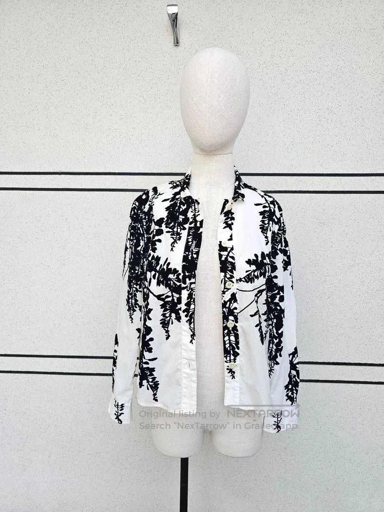 Ann Demeulemeester ann demeulemeester women's shirt with floral design . Size US M / EU 48-50 / 2 - 2 Thumbnail