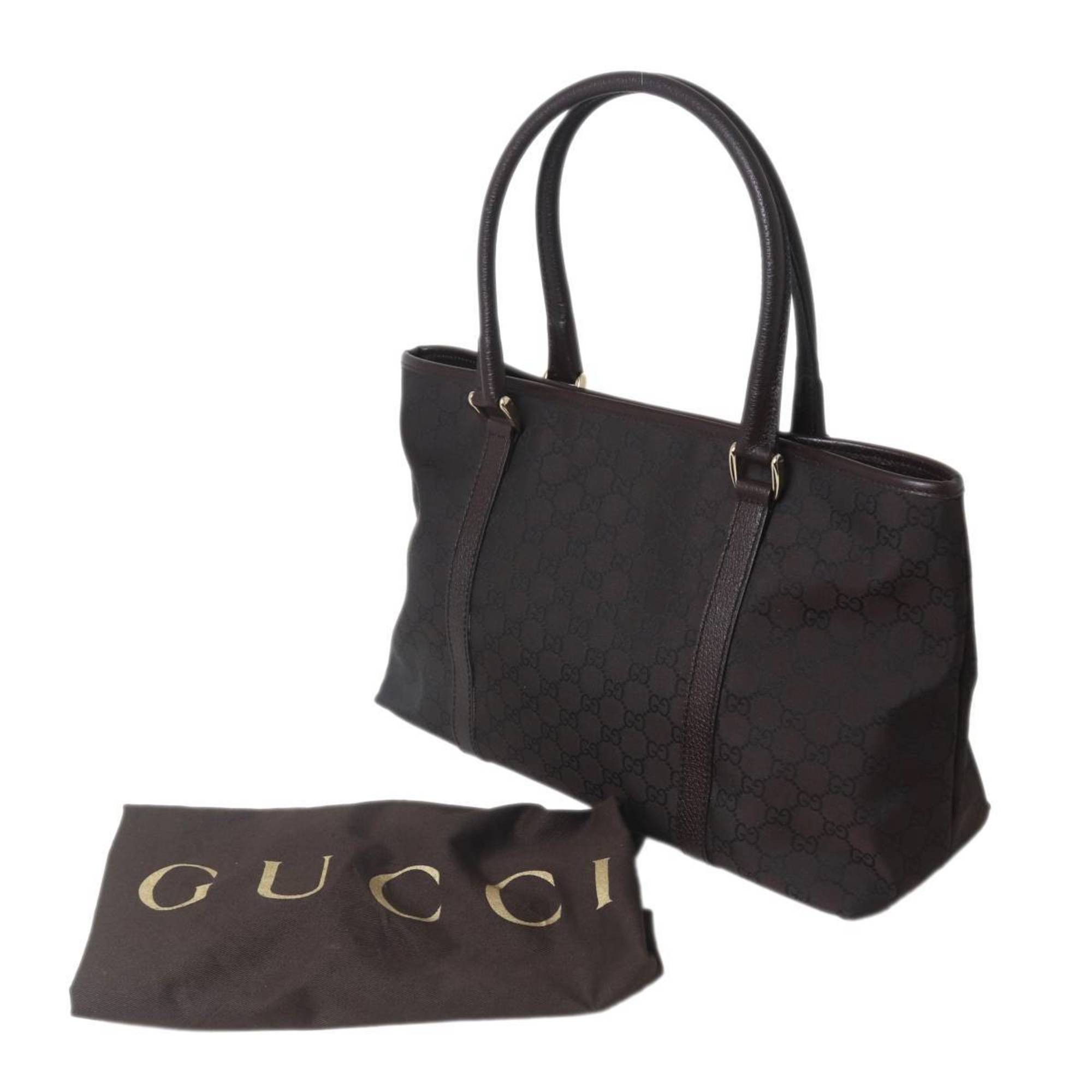 Gucci GUCCI GG Canvas Tote Bag, Brown, 257302 204991 Size ONE SIZE - 1 Thumbnail