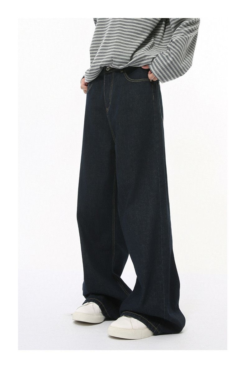 Japanese Brand × Vintage Japanese retro cleanfit simple blue loose jeans Size US 32 / EU 48 - 3 Thumbnail