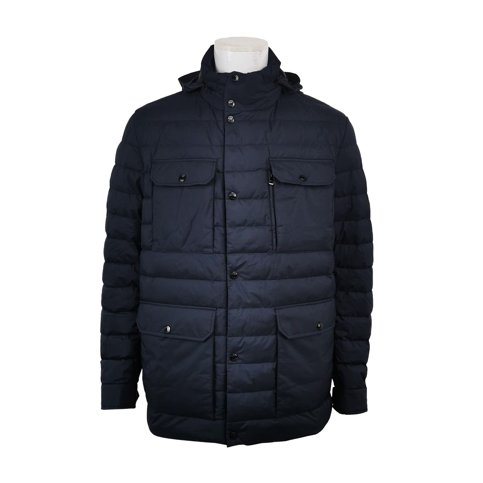 Hugo Boss Hugo Boss Hooded Down Jacket Navy Size 42R Size US L / EU 52-54 / 3 - 1 Thumbnail
