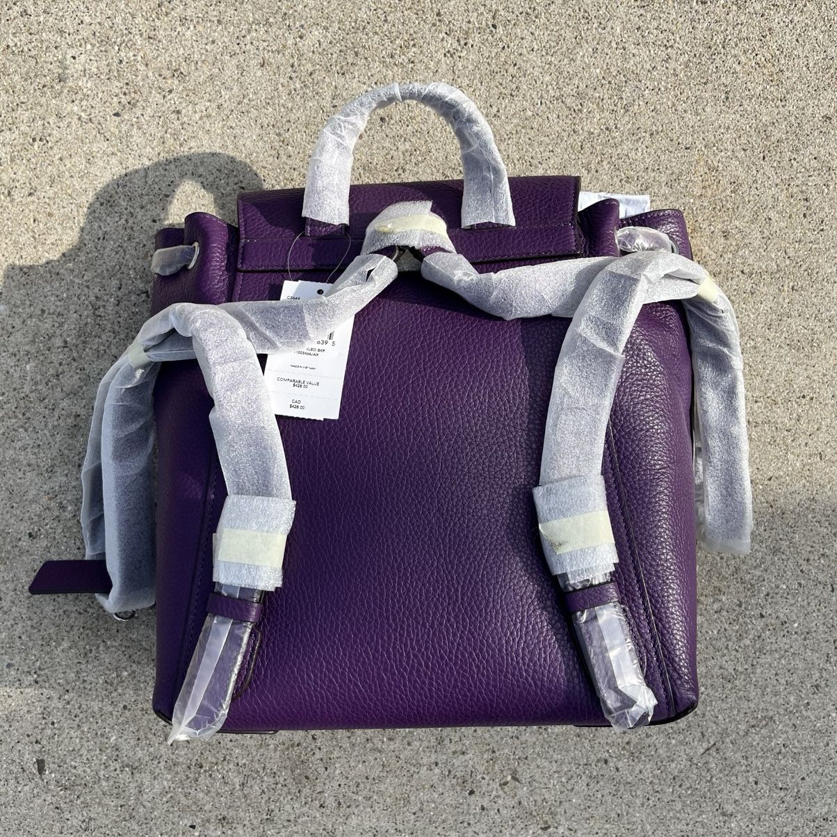 Coach BRAND NEW purple genuine leather coach bag Size ONE SIZE - 4 Thumbnail