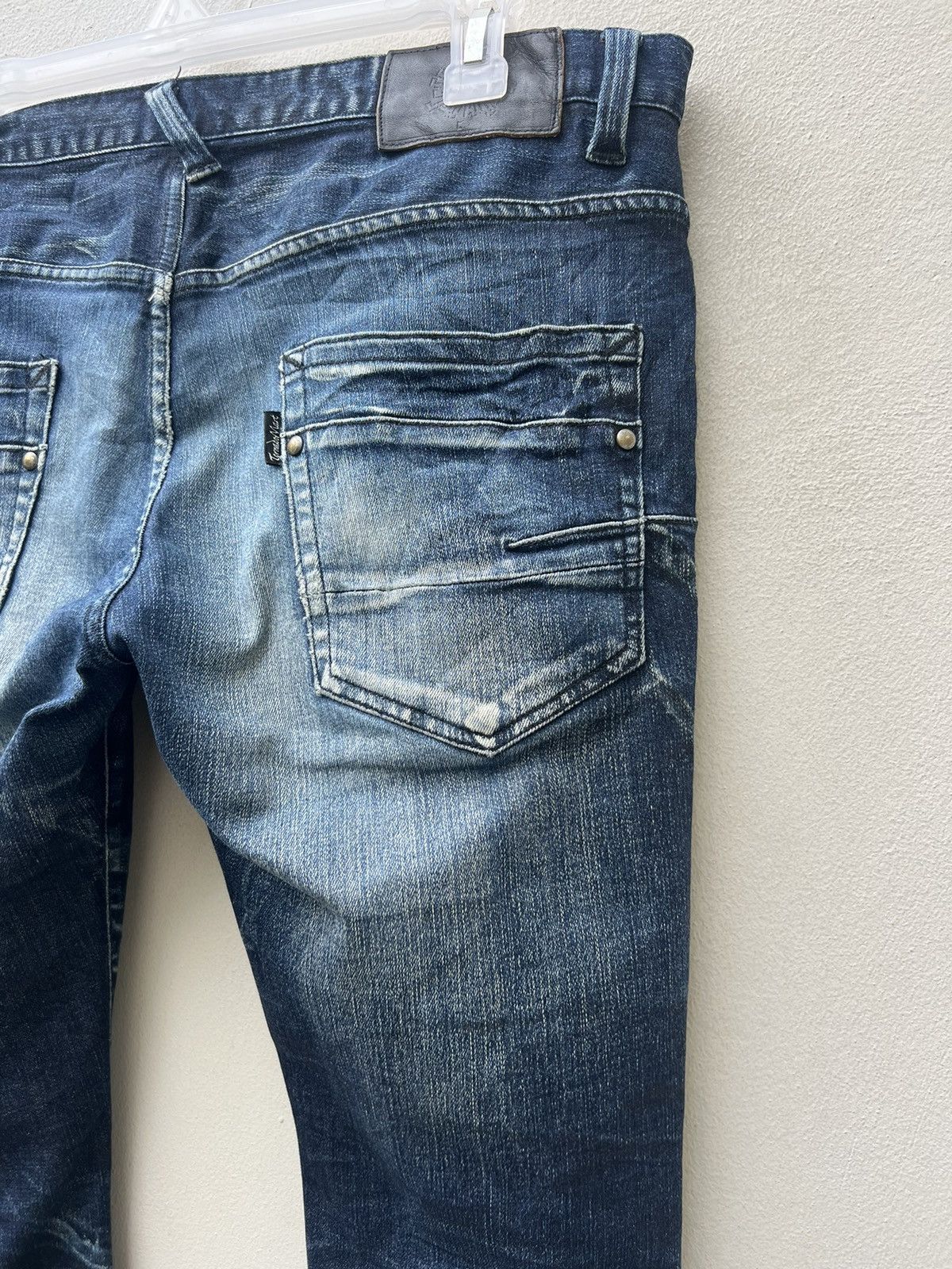 Tornado Mart Vintage Tornado Mart Distress Fade Denim Stretch Flare Jeans Size US 32 / EU 48 - 18 Thumbnail