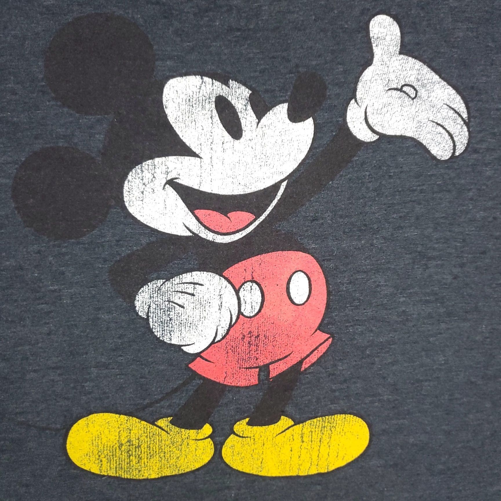 Disney Disney Mickey Mouse Graphic Gray Short Sleeve T-Shirt Size Medium Unisex Adults Crew Neck Cotton Blend Logo Vintage: No Size US M / EU 48-50 / 2 - 2 Thumbnail