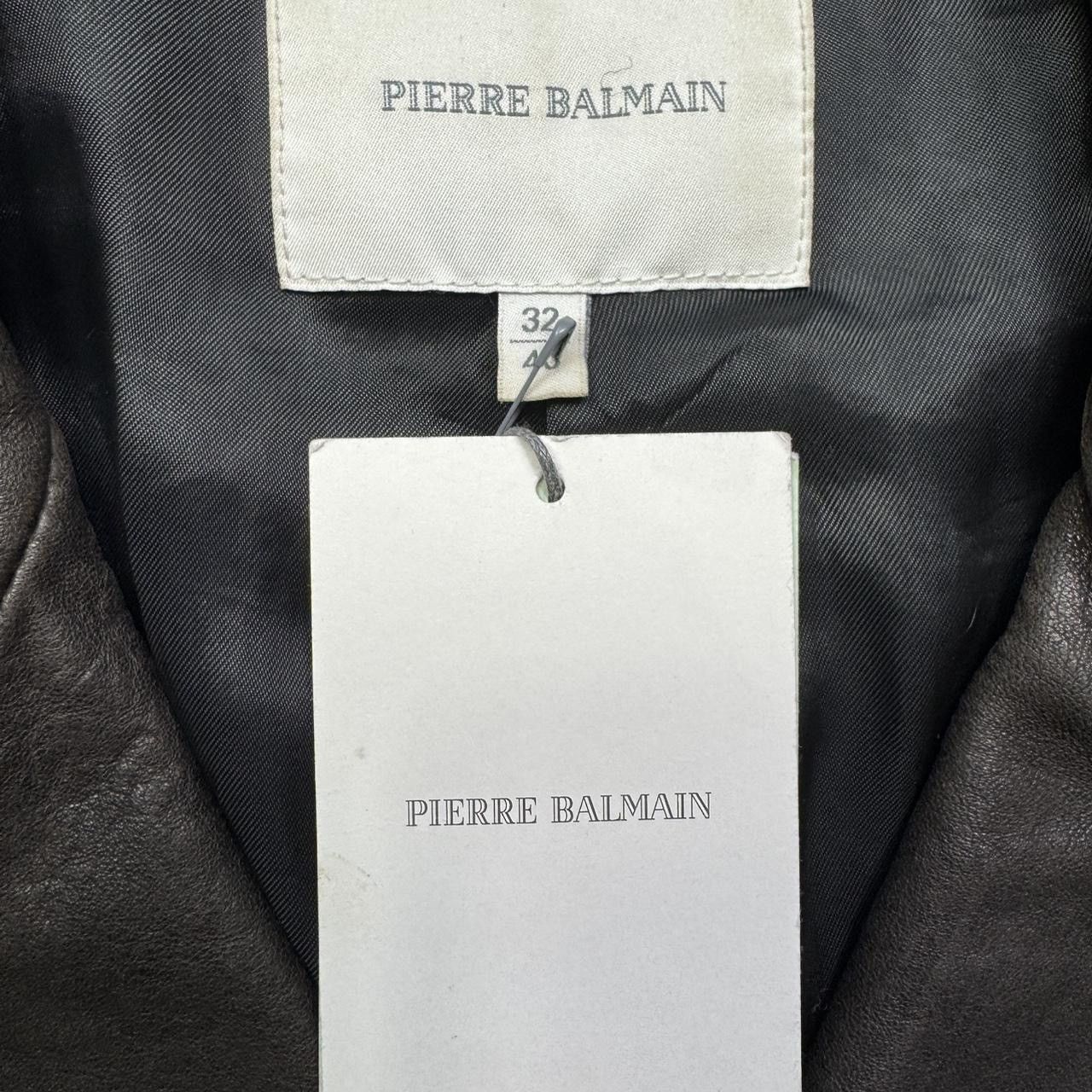 Balmain Pierre balmain brown leather jacket with lots of zippers Size S / US 4 / IT 40 - 5 Thumbnail