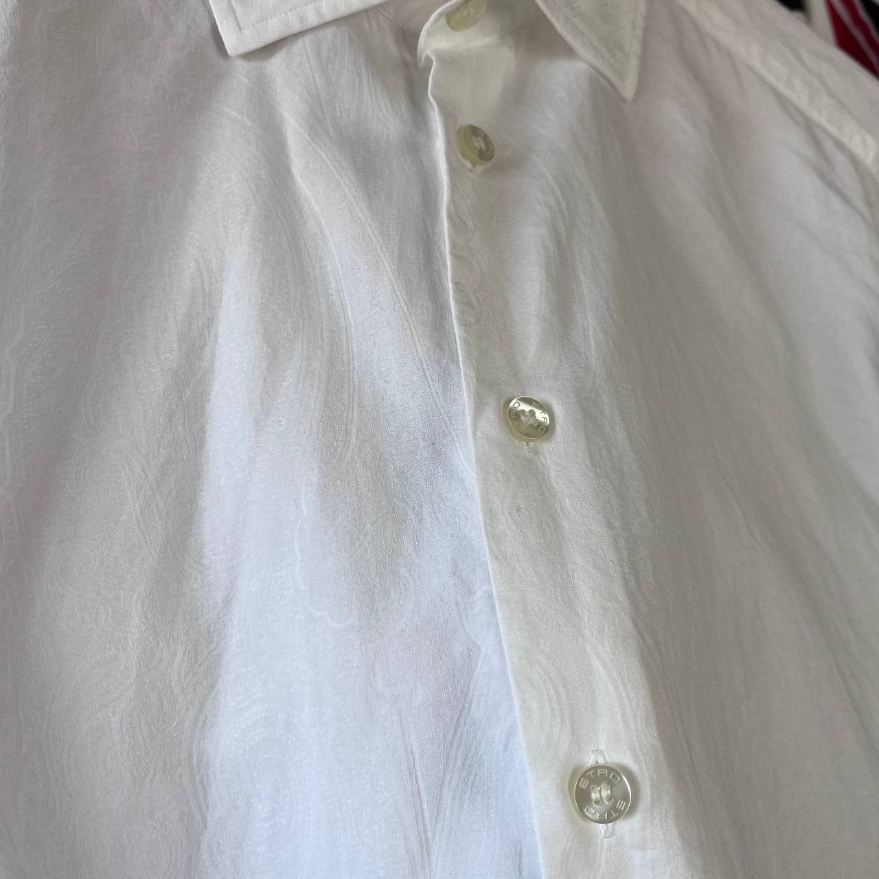 Etro Etro Milano White Floral Button-Up Shirt Made in Italy Size US L / EU 52-54 / 3 - 7 Thumbnail